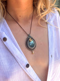 Boho Necklace with a Labradorite ✨