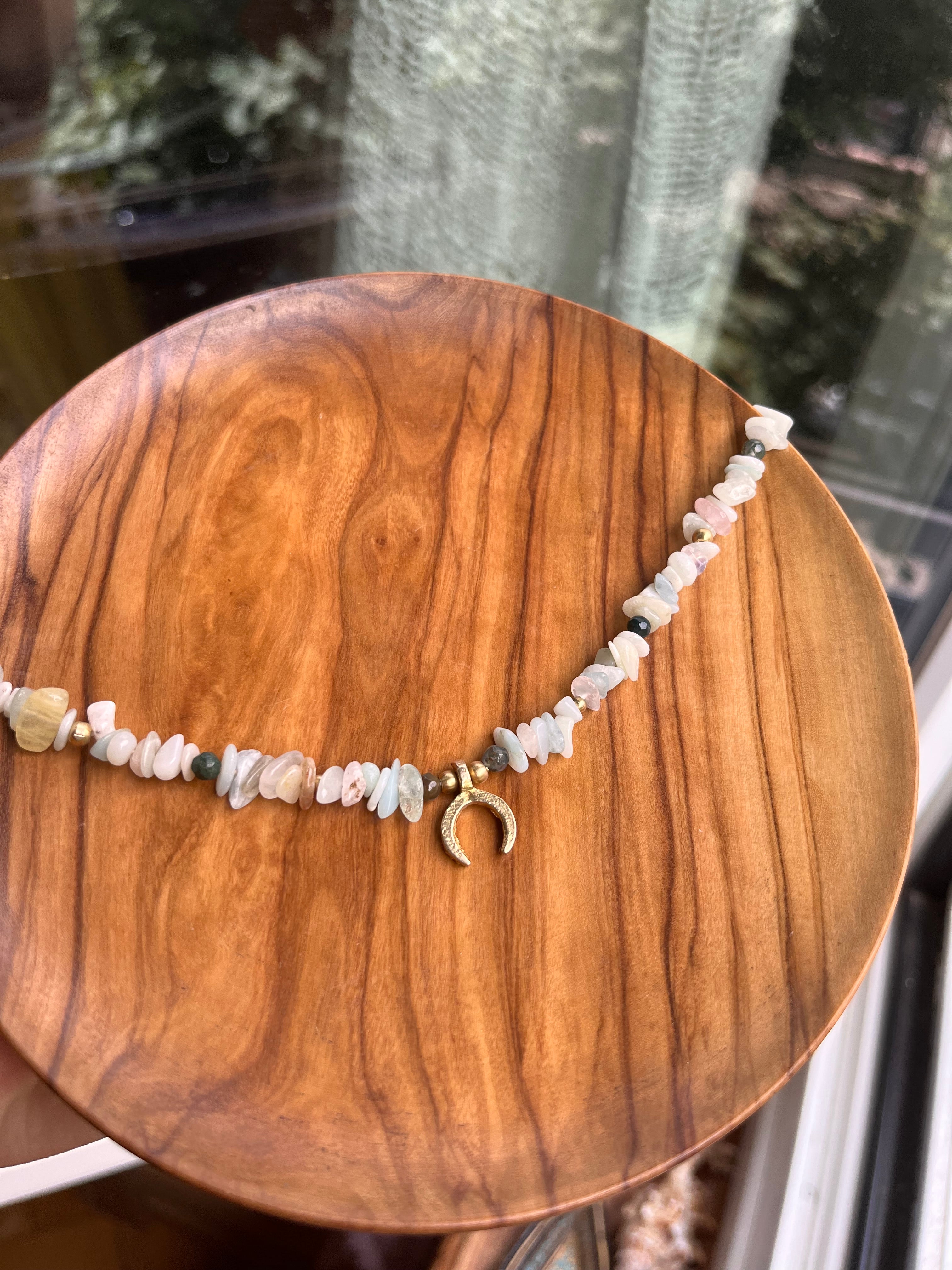 Morganite Gemstone Necklace