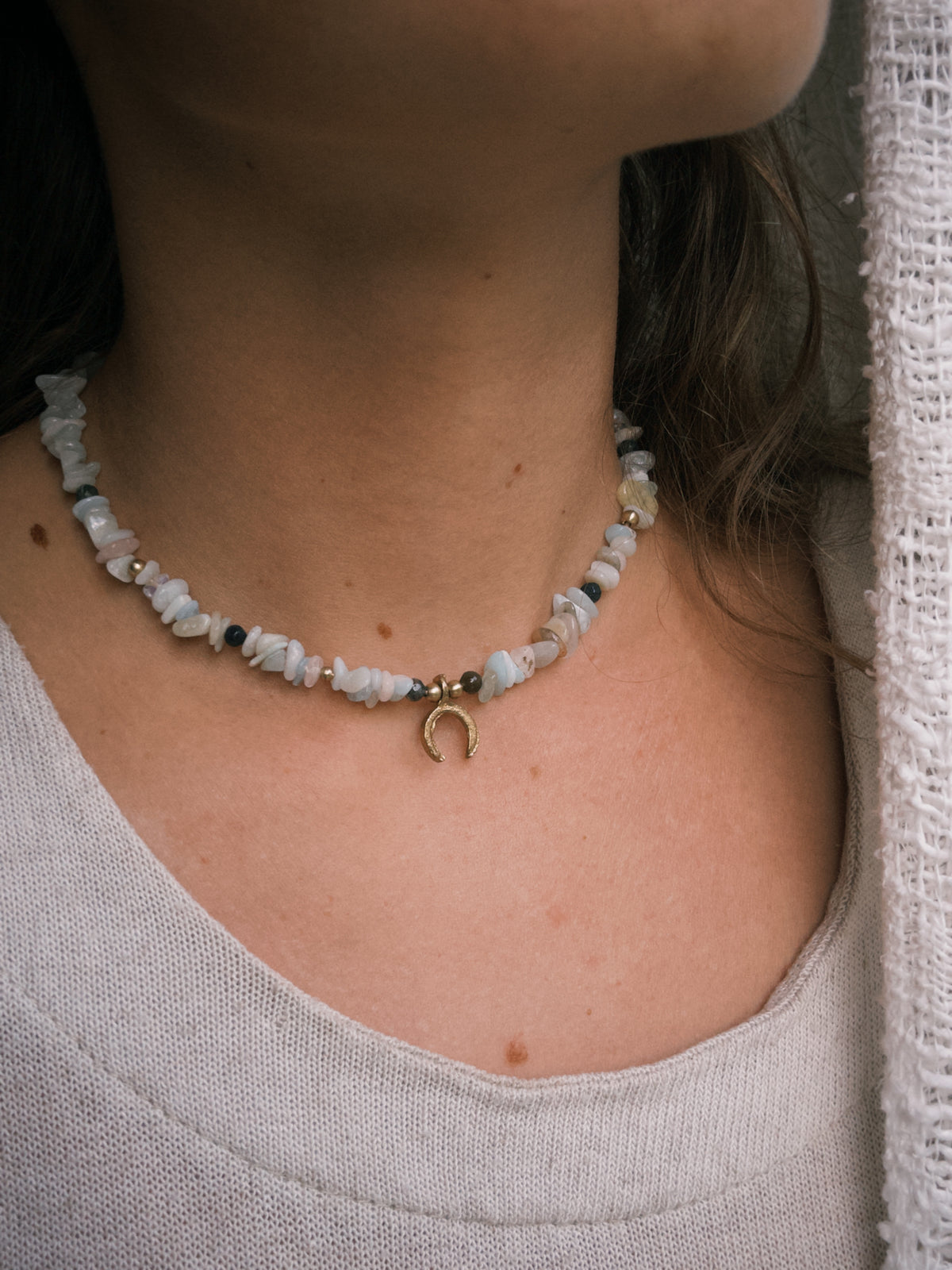 Morganite Gemstone Necklace