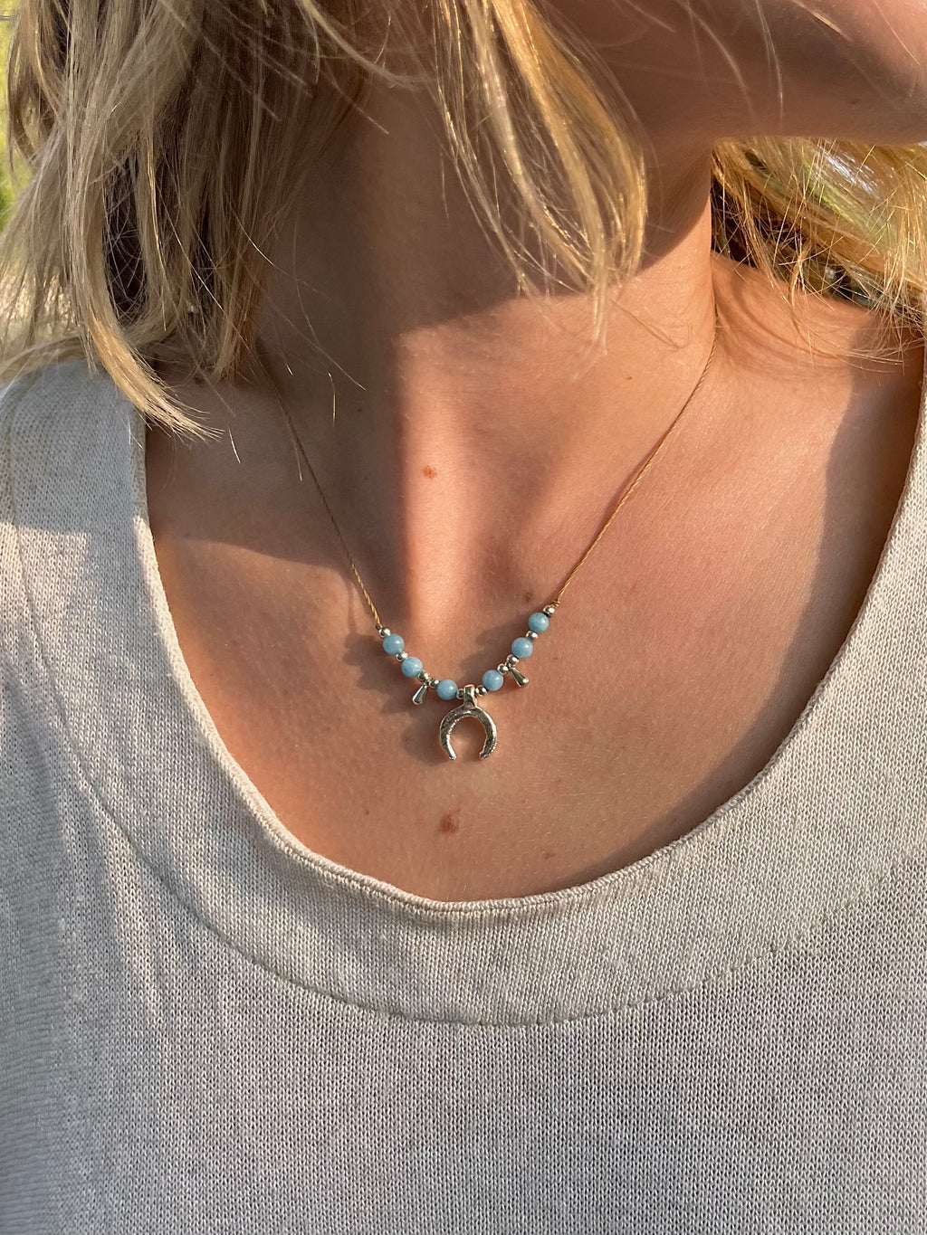 Moon necklace Silver