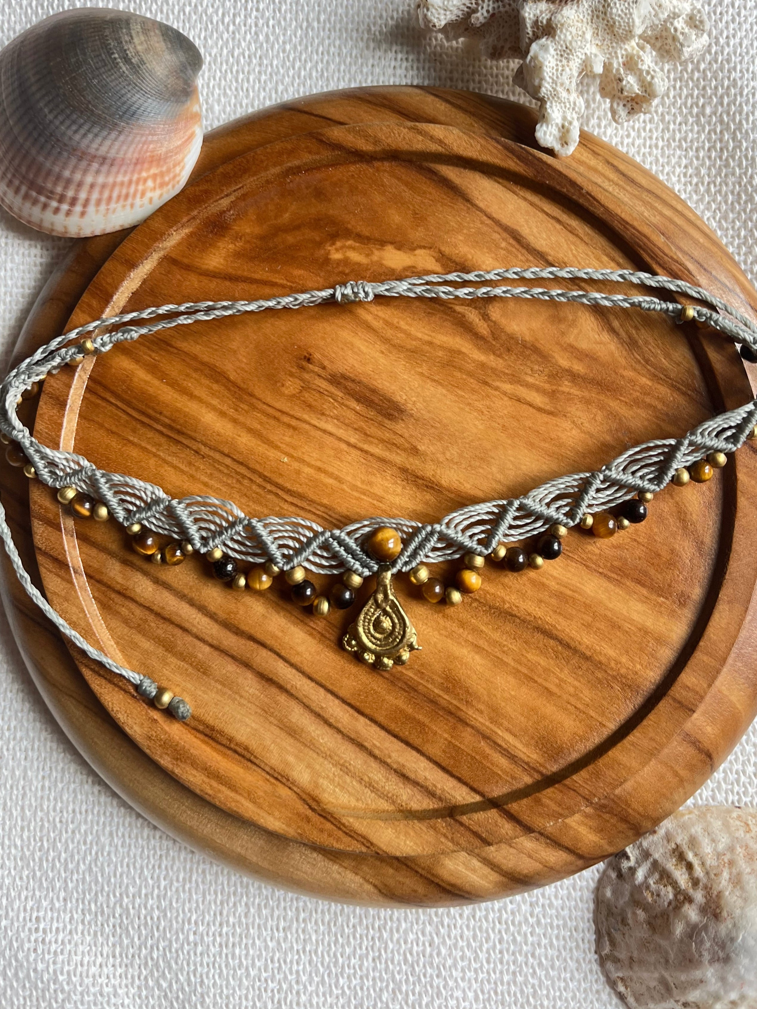 Boho Macrame Choker Necklace