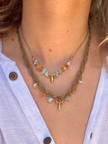 Choker Halskette + Steinkette