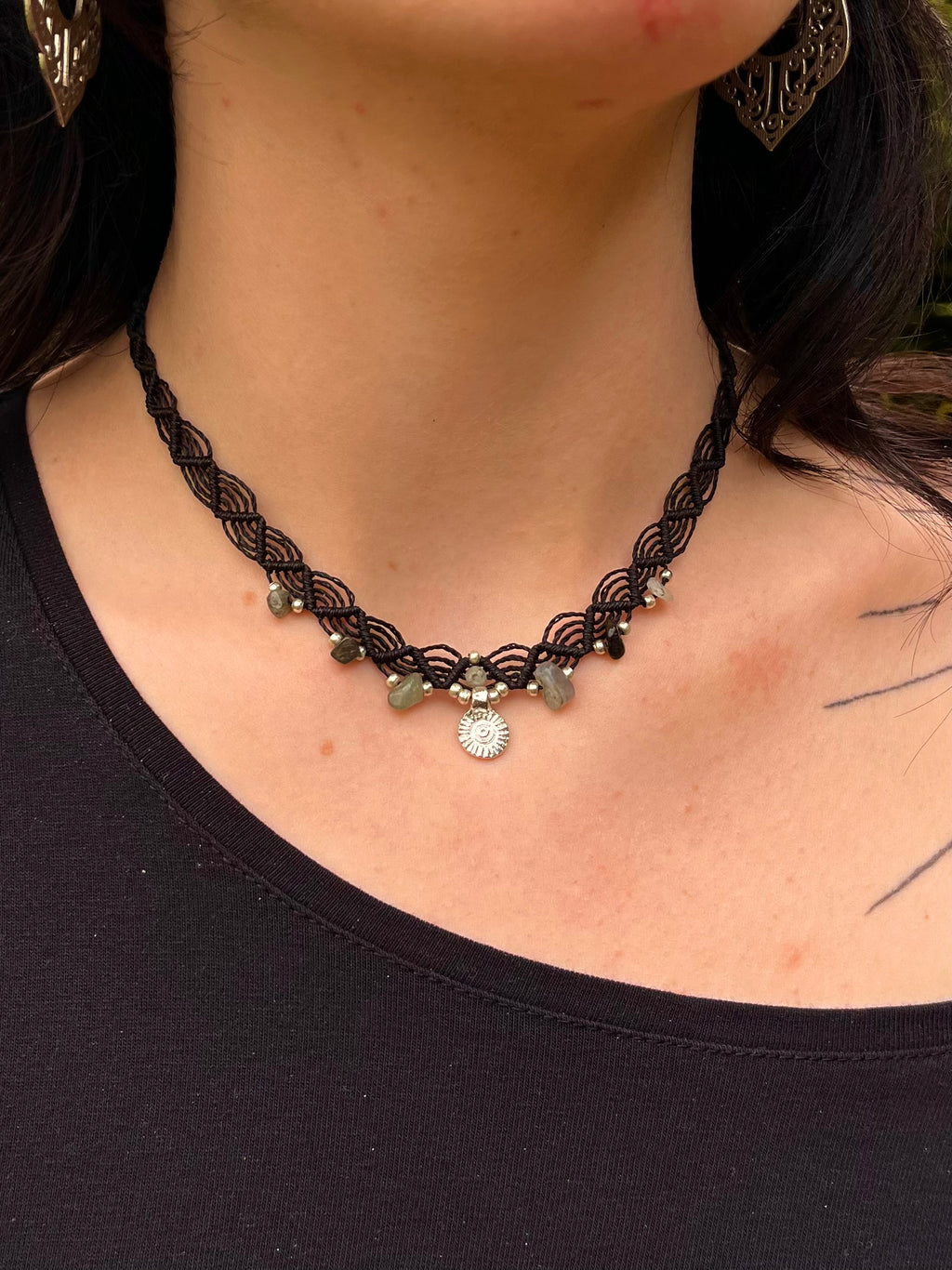 Black Labradorite Choker