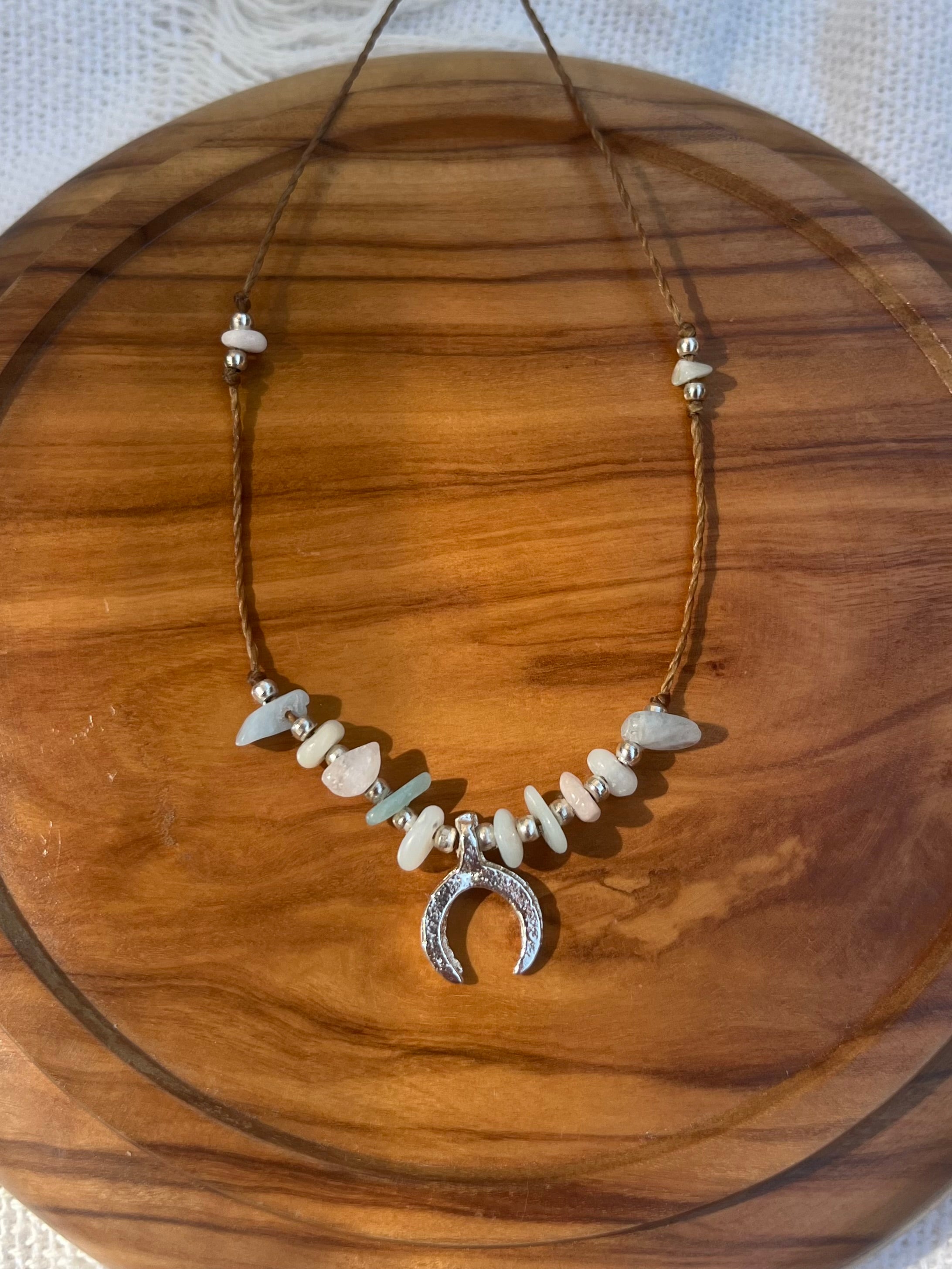 Luna Amazonite Minimalist Necklace