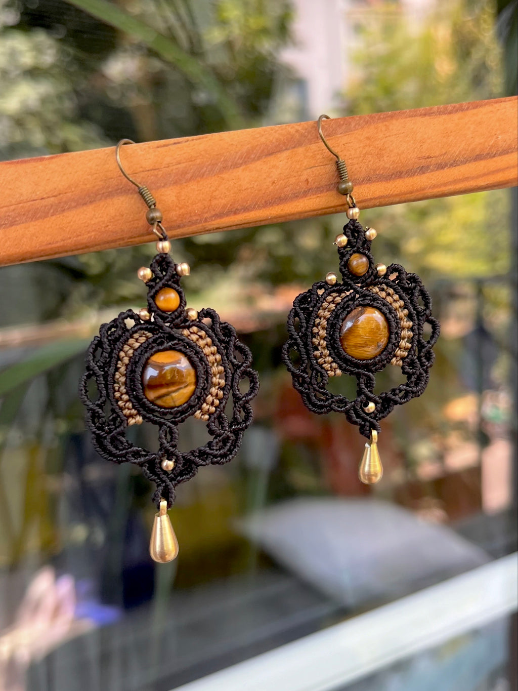 Tigereye earrings