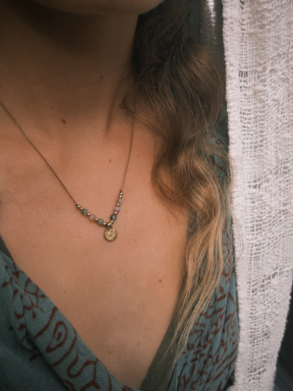 Indian Agate Boho Necklace