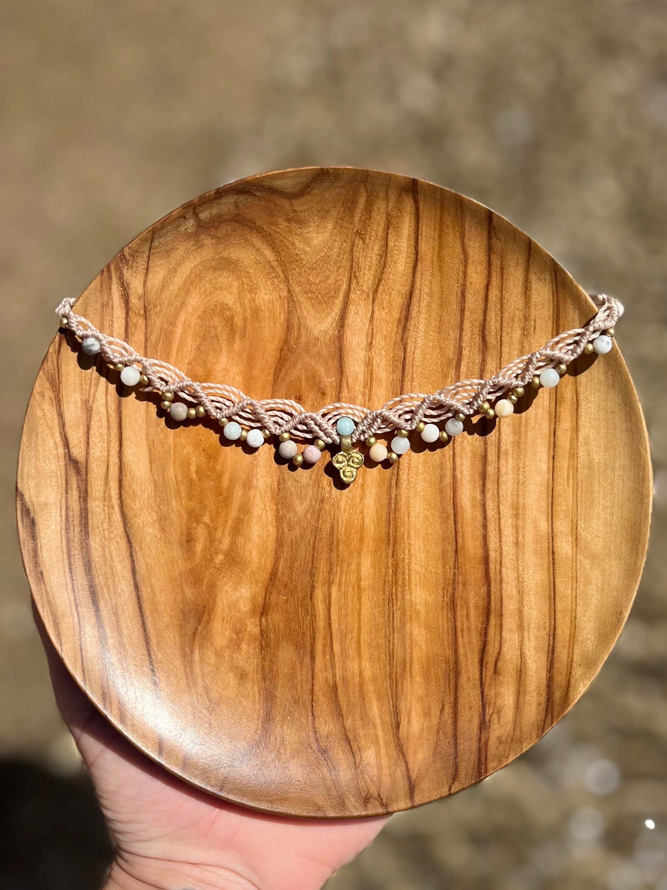 Amazonite choker necklace