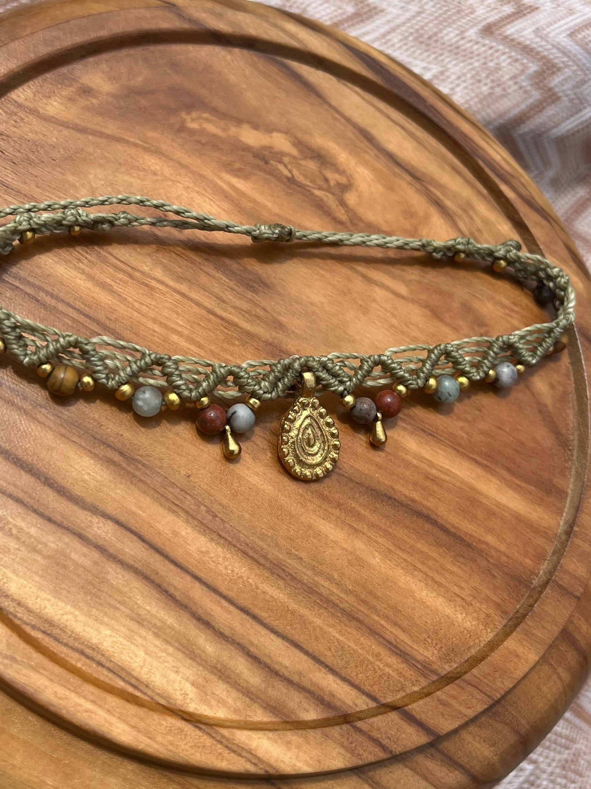 Stone Mix Anklet – Boho Style