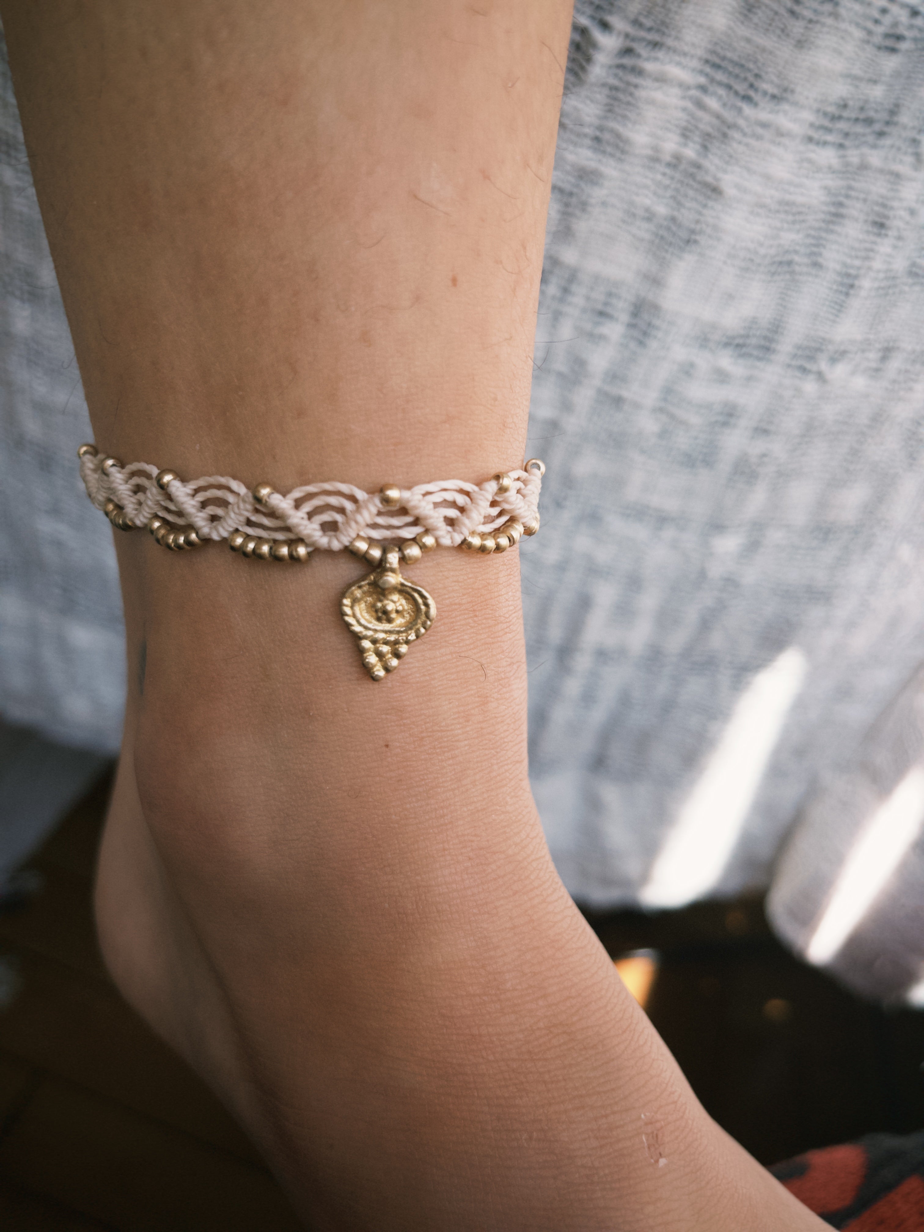 Macrame Jewelry Set – Choker Necklace & Anklet