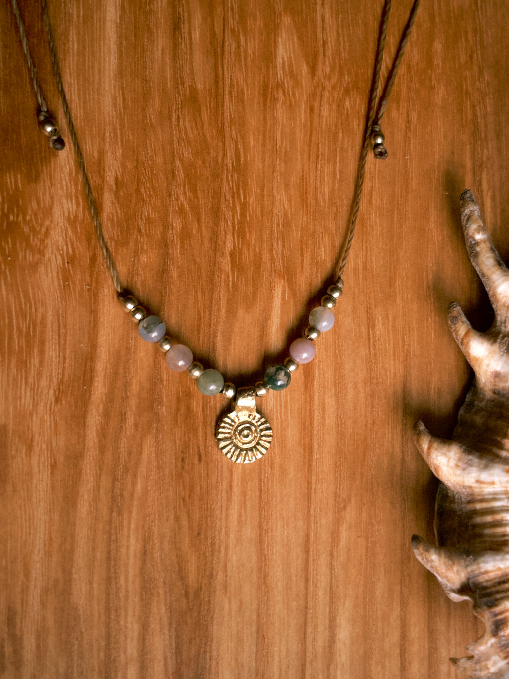 Indian Agate Boho Necklace