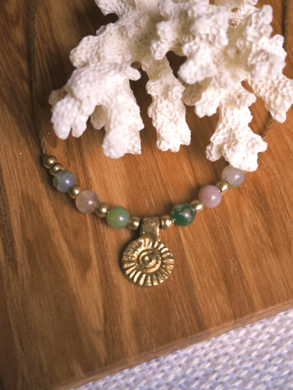 Indian Agate Boho Necklace