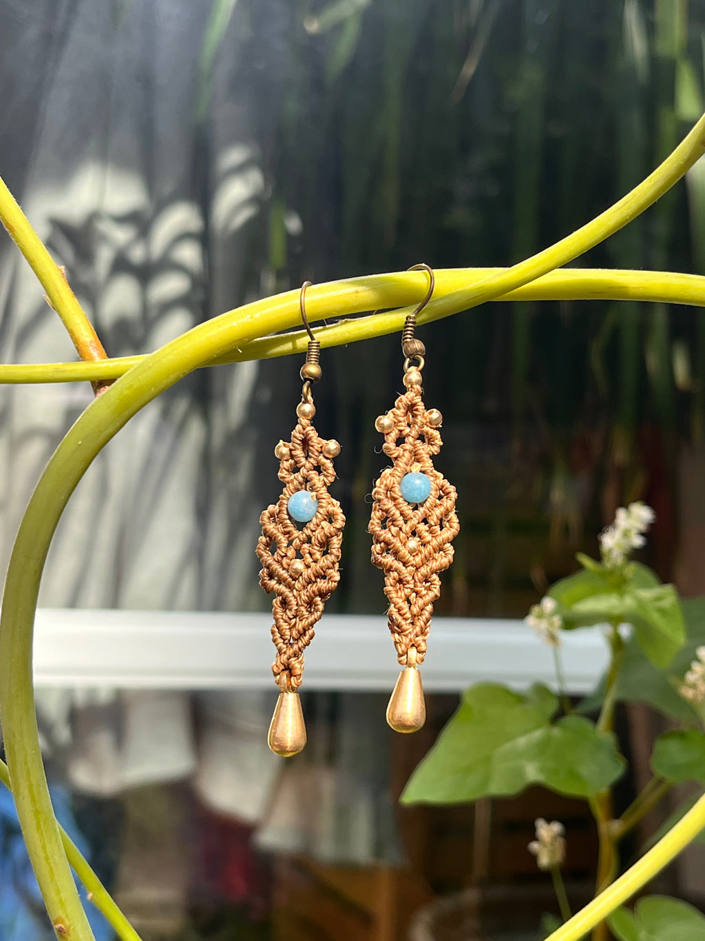 Angelit Ohrringe