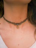 Braun & Olivegrün Choker Halskette