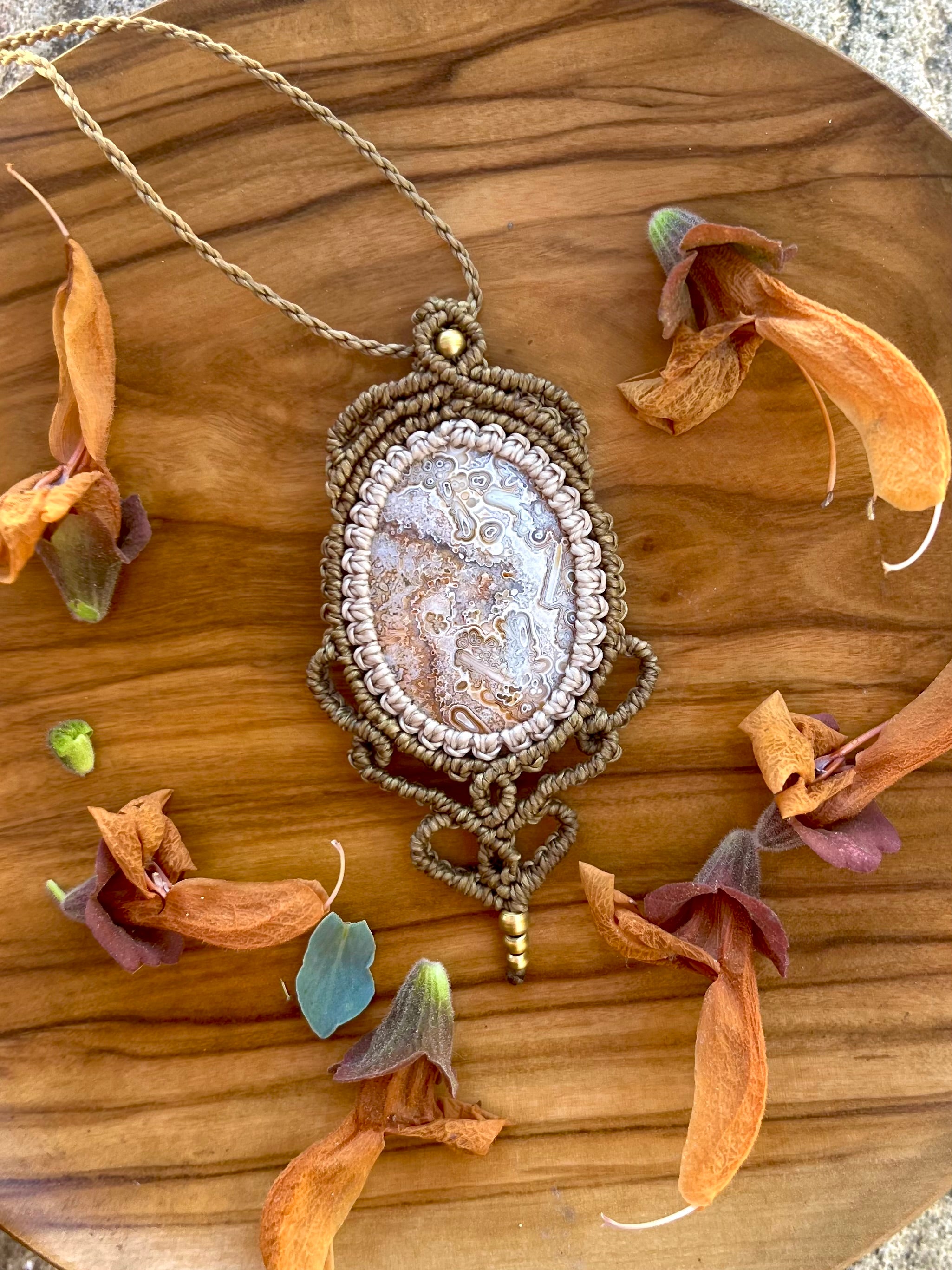 Crazy Lace Agate Necklace