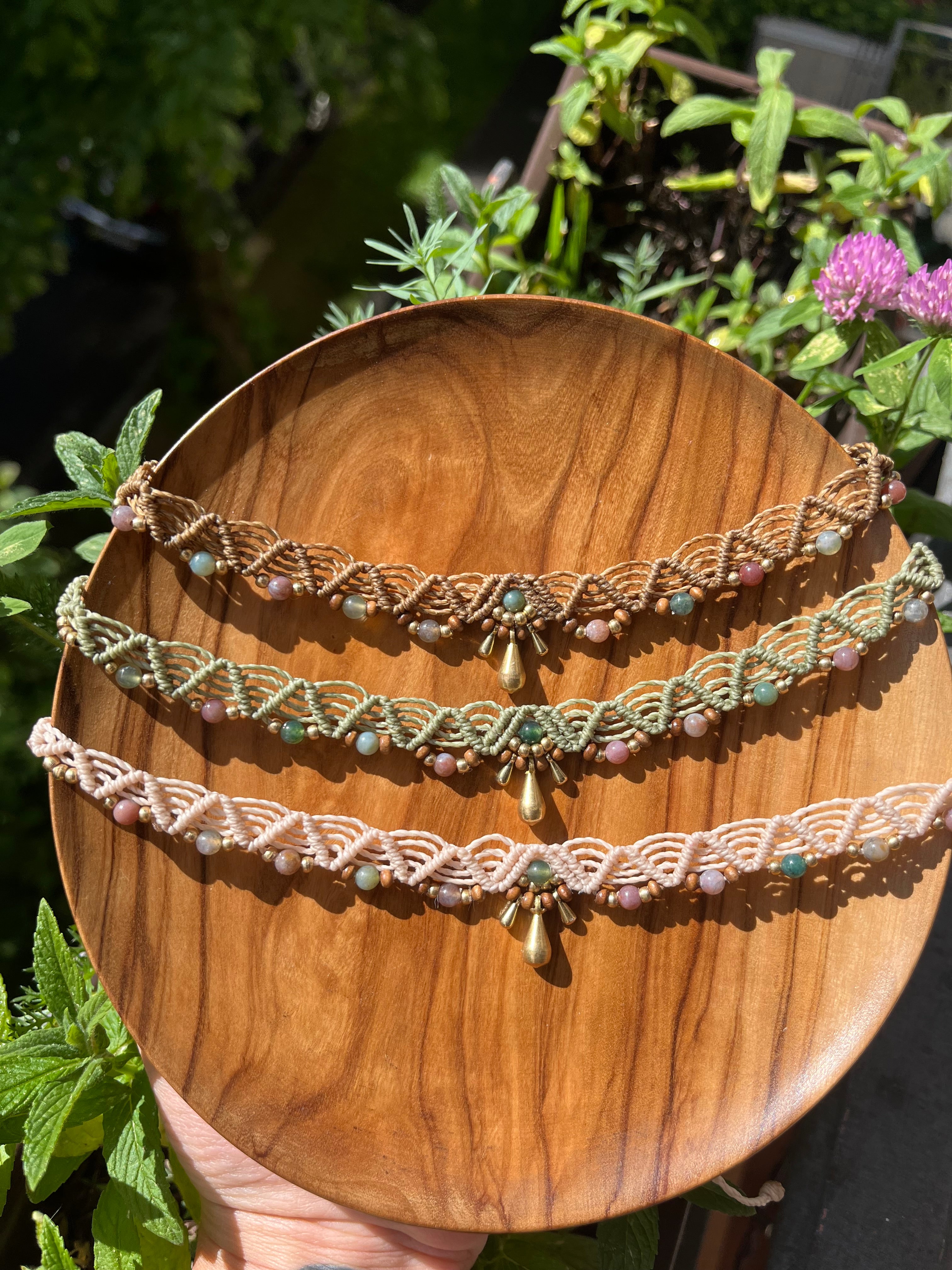 Indian agate choker