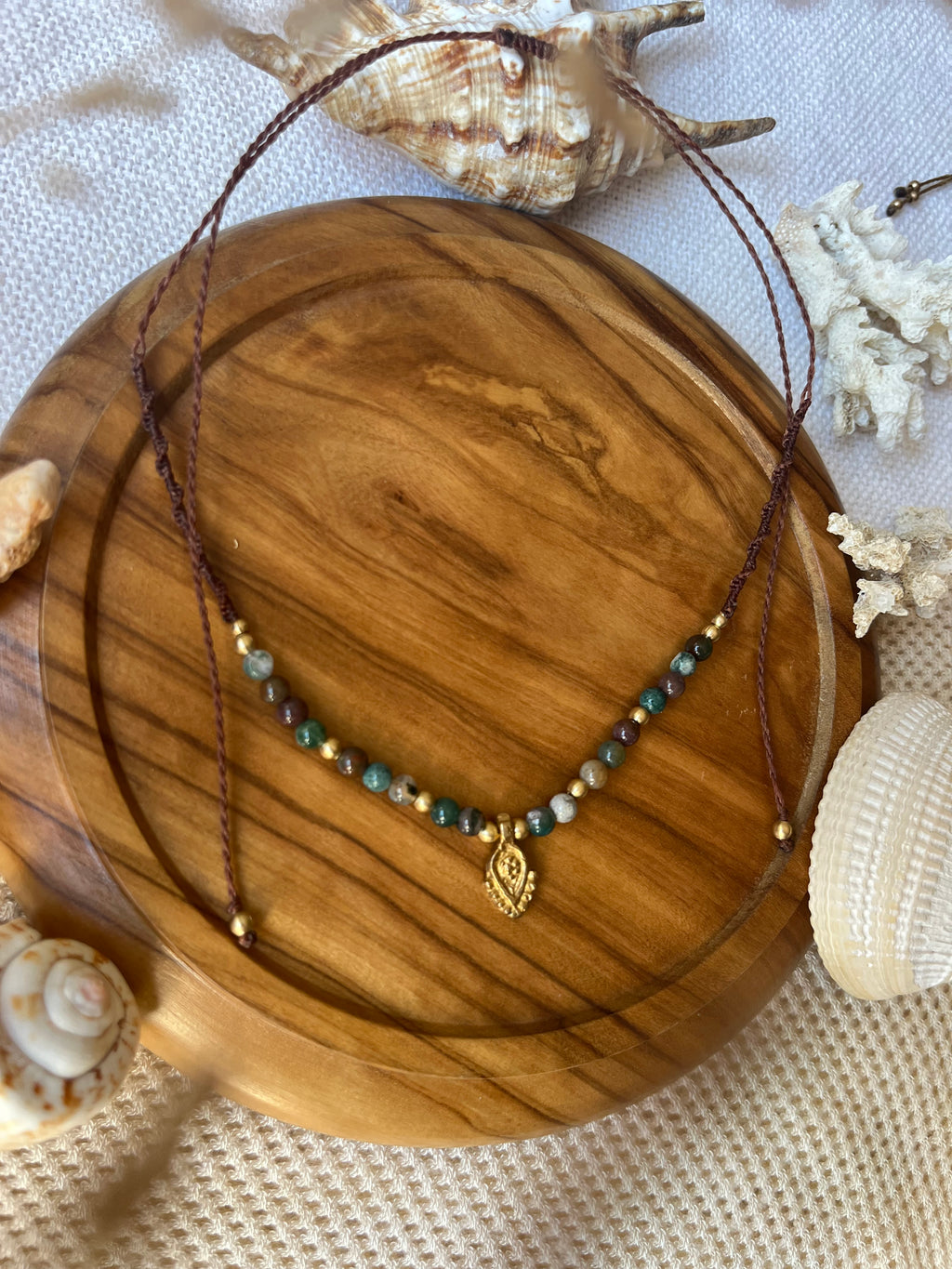 Indian Agate stone necklace