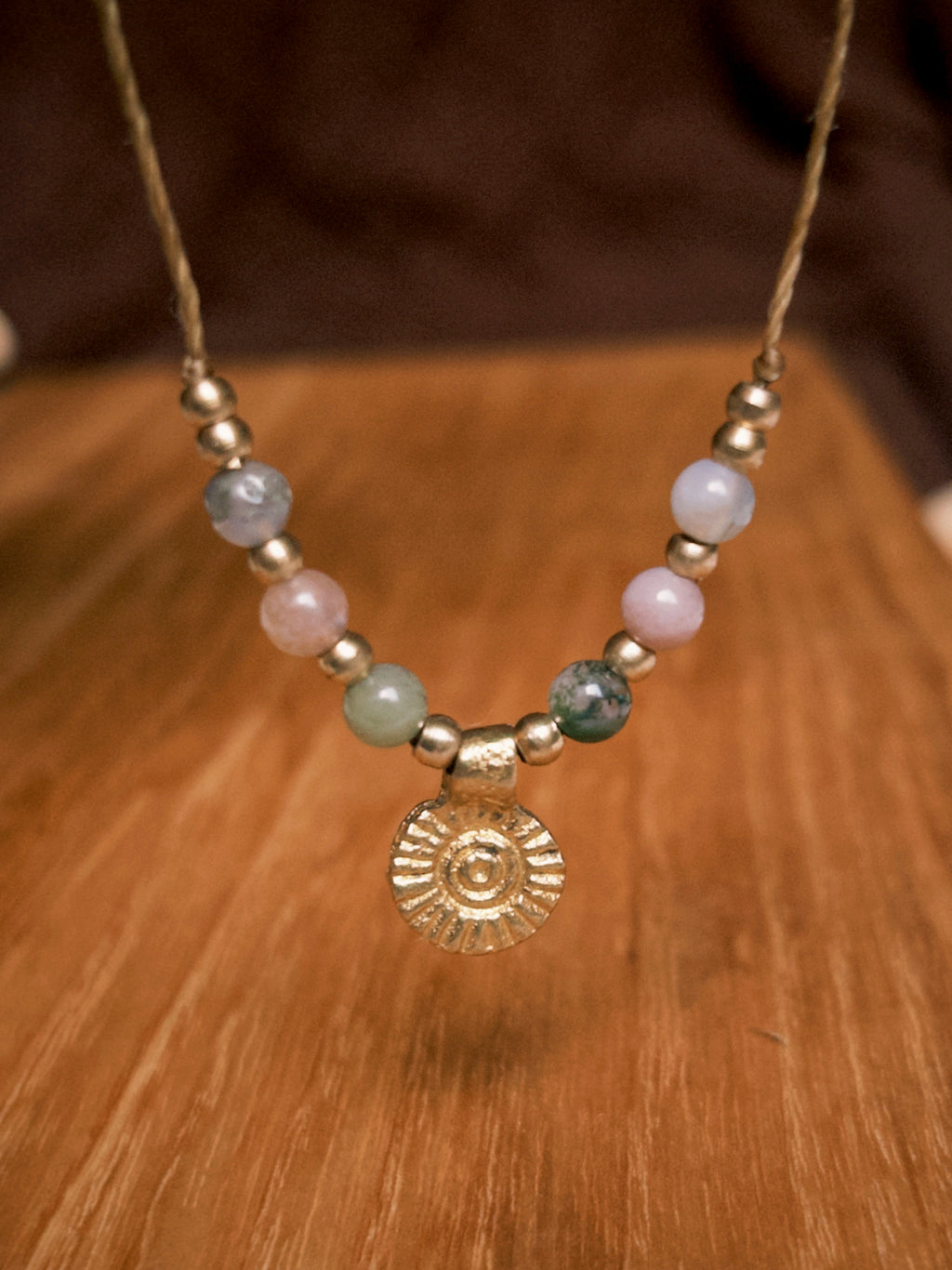 Indian Agate Boho Necklace