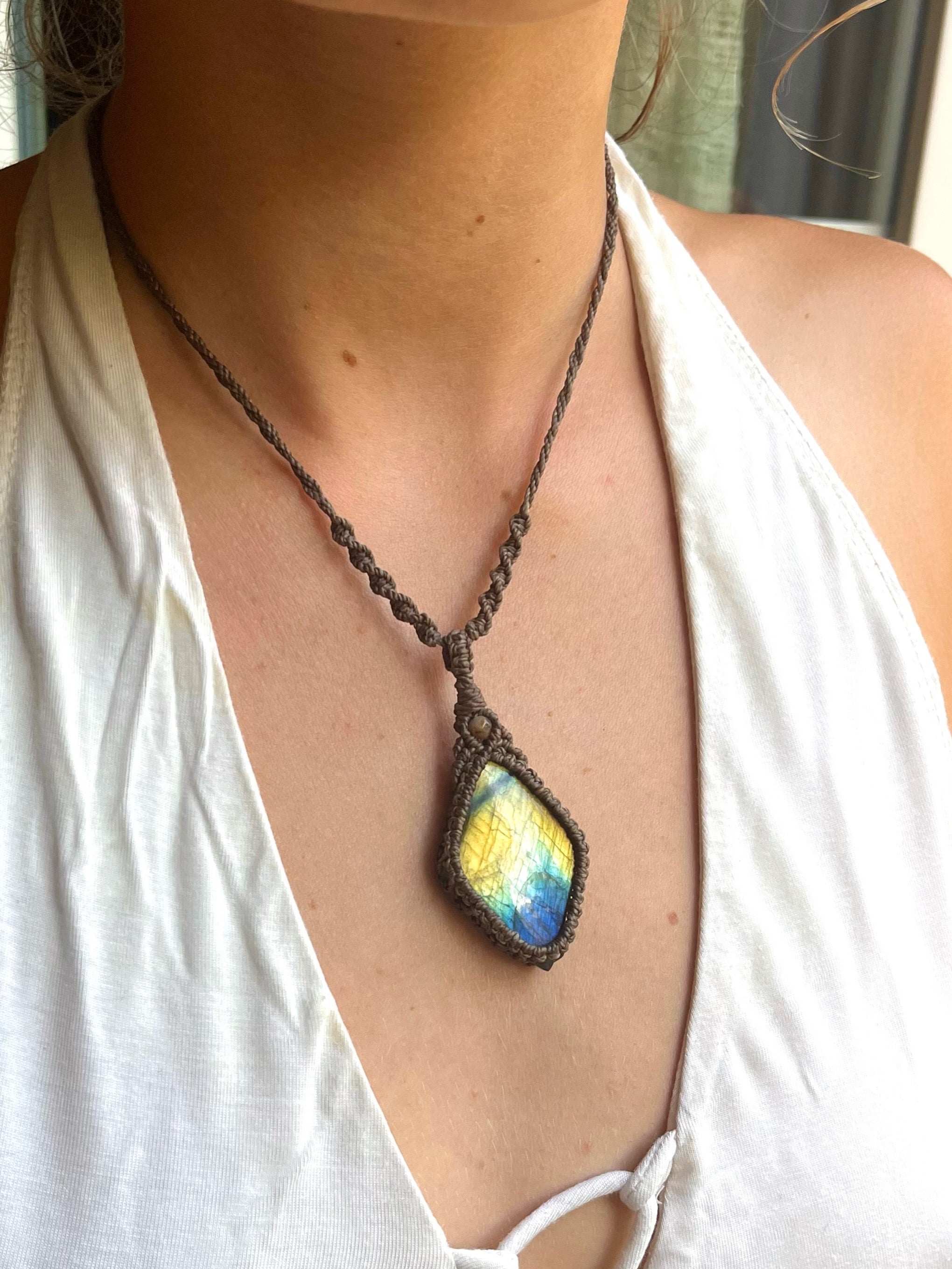 Labradorite Boho Necklace