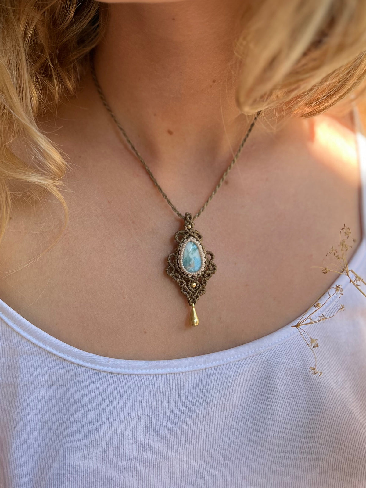 Larimar Halskette