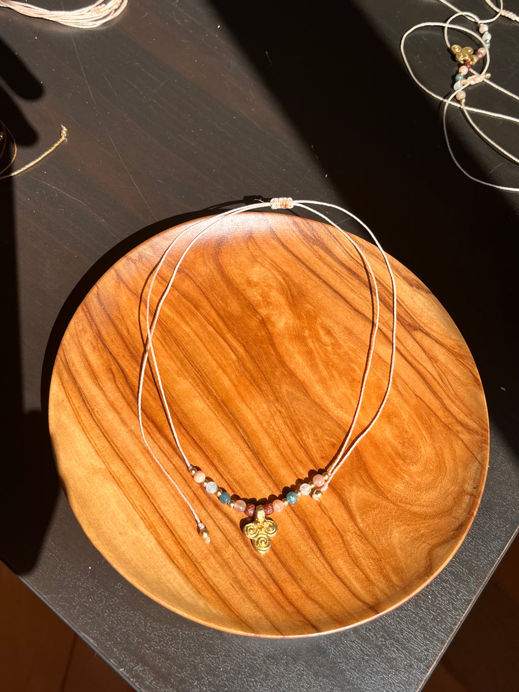 Mixed stones boho necklace