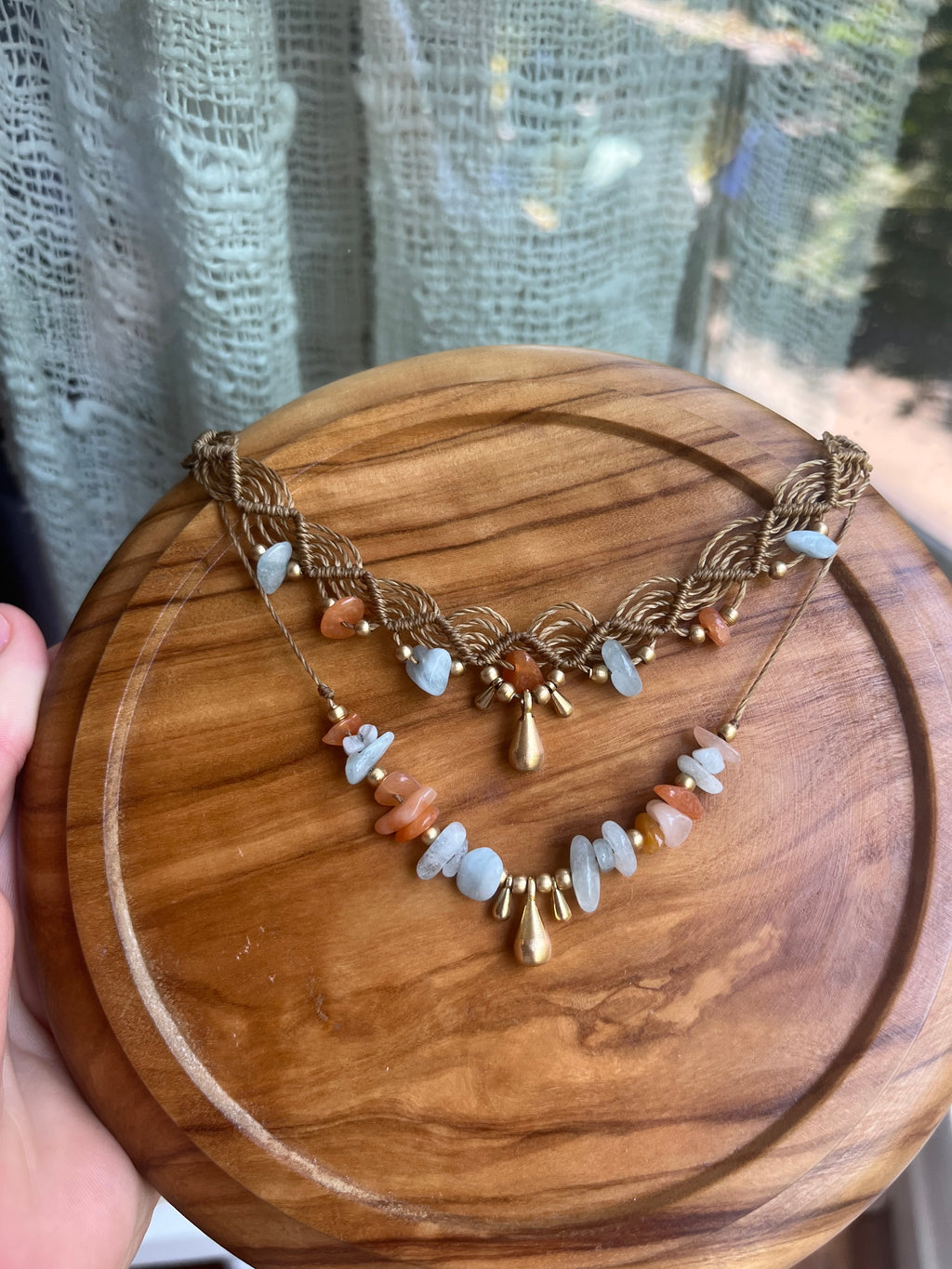 Choker Halskette + Steinkette