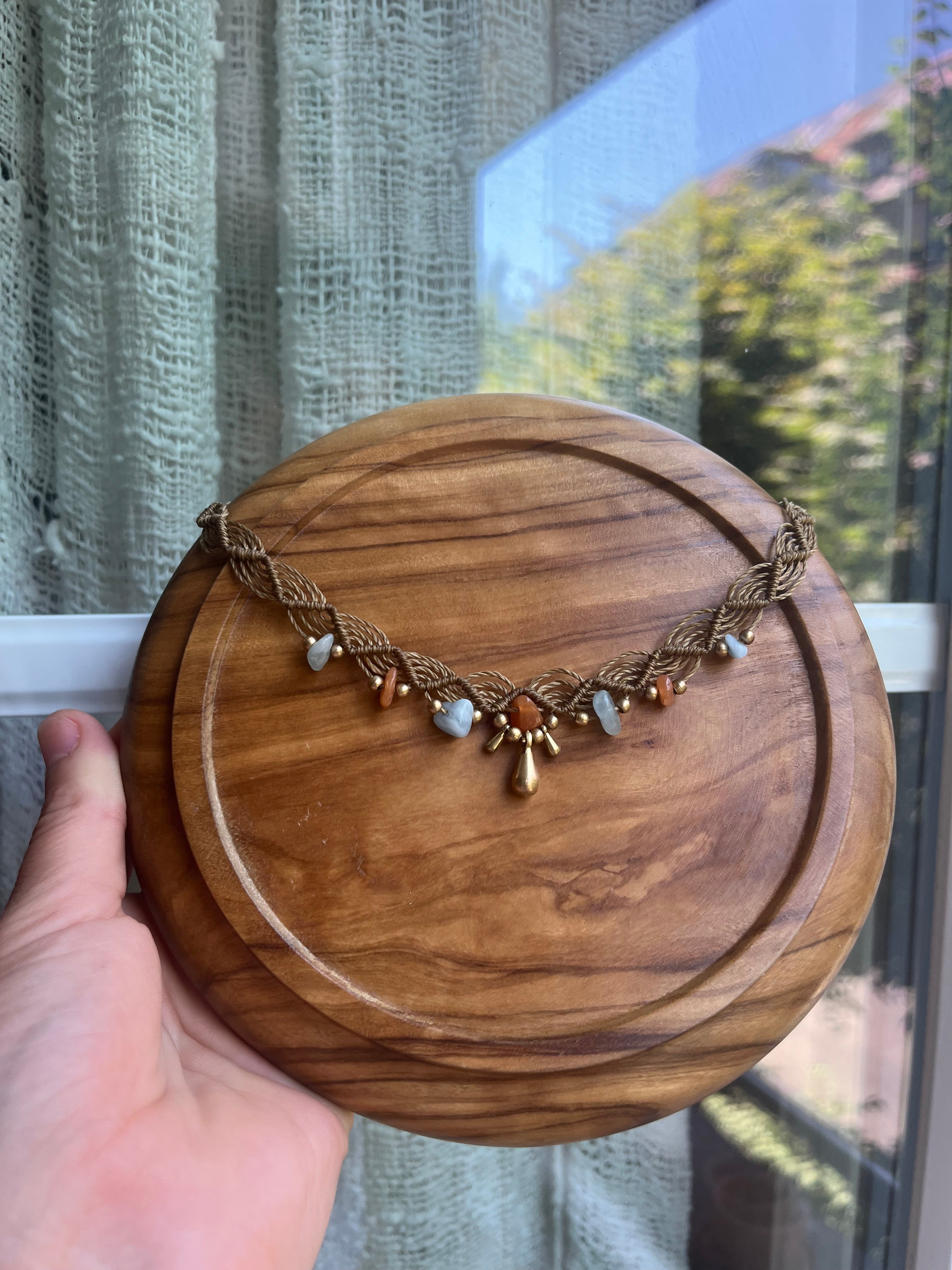 Choker Halskette + Steinkette