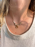 Amazonite stone necklace