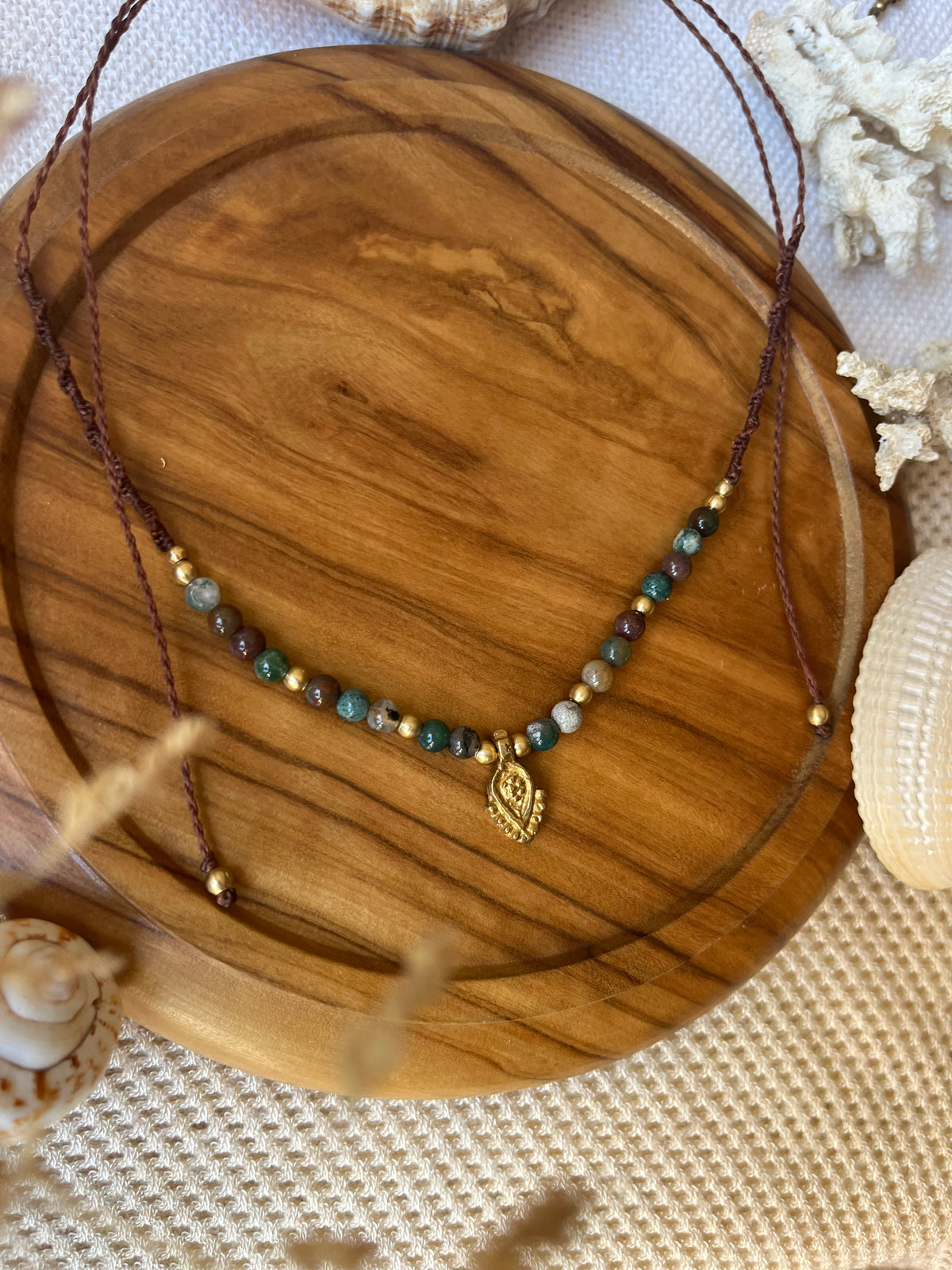 Indian Agate stone necklace