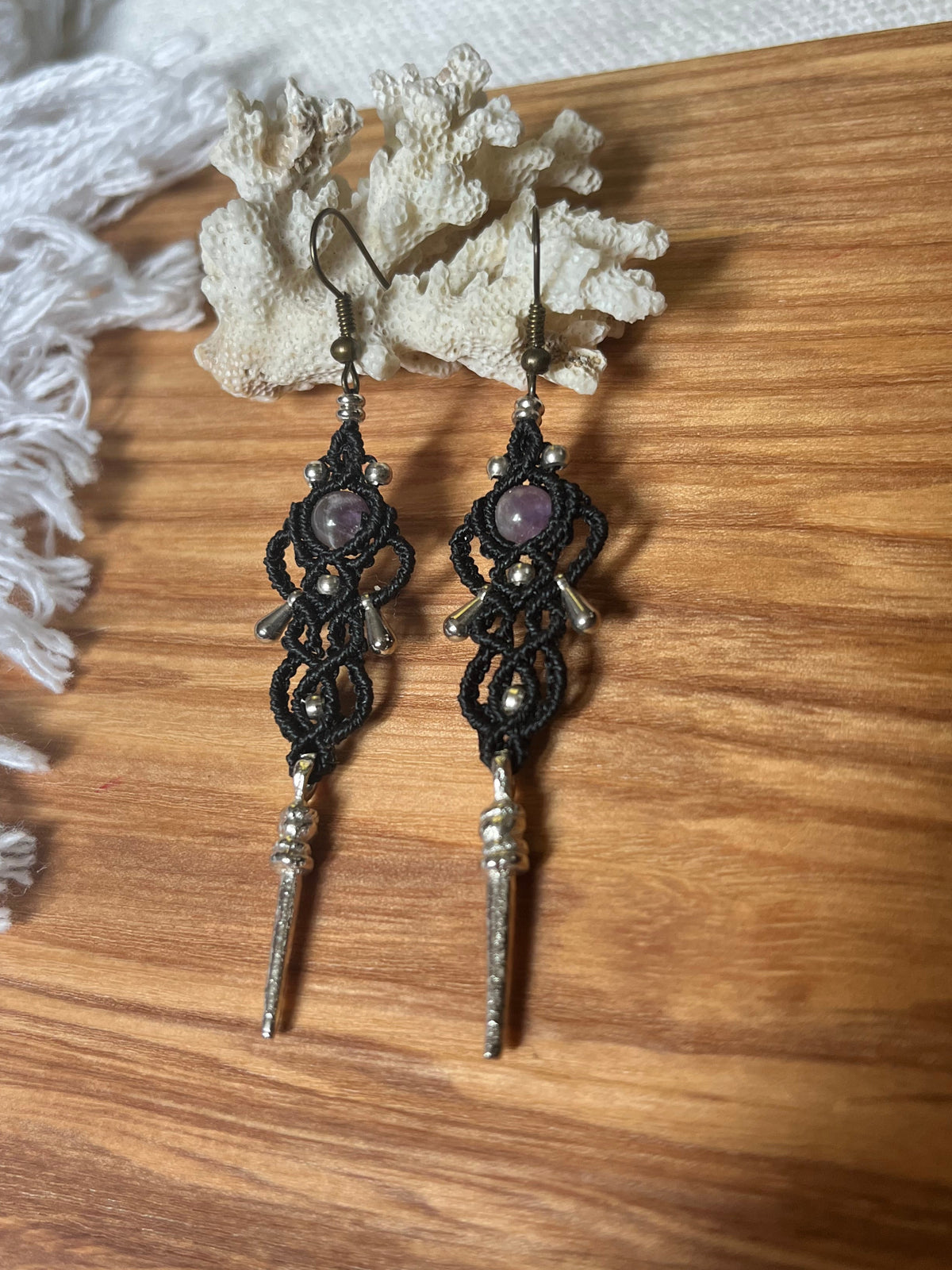 Amethyst earrings
