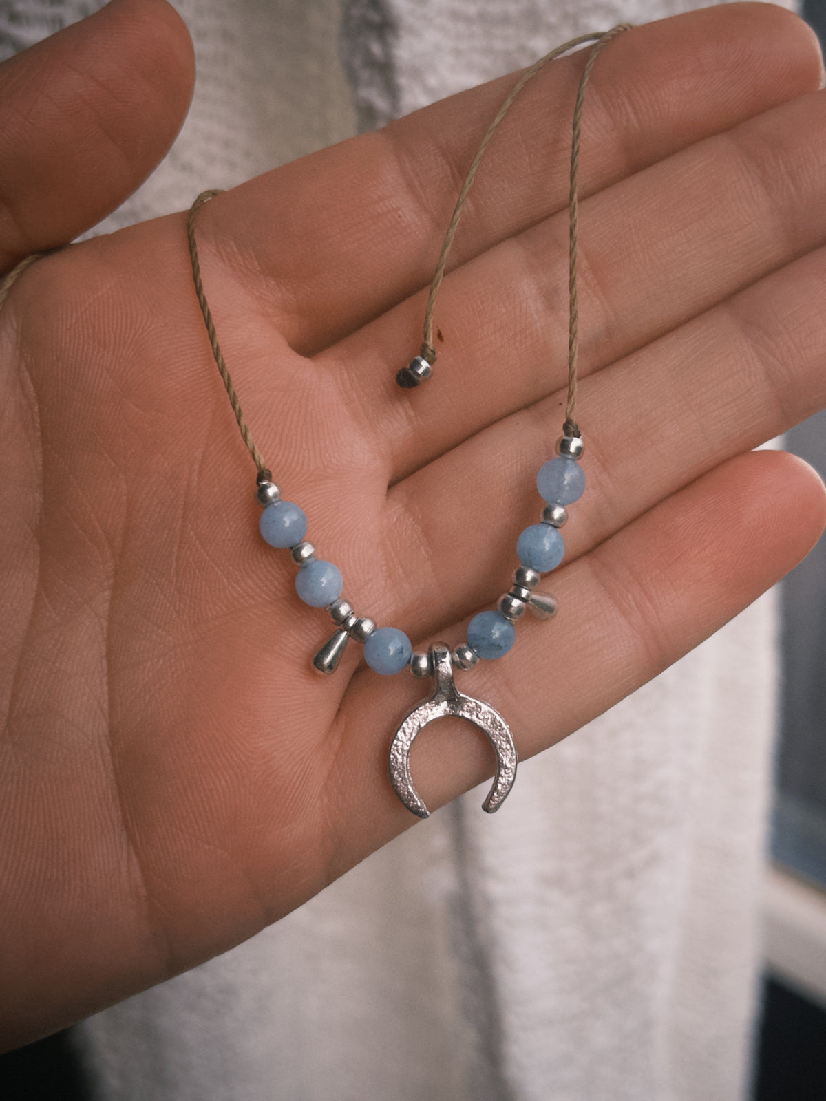 Moon necklace Silver