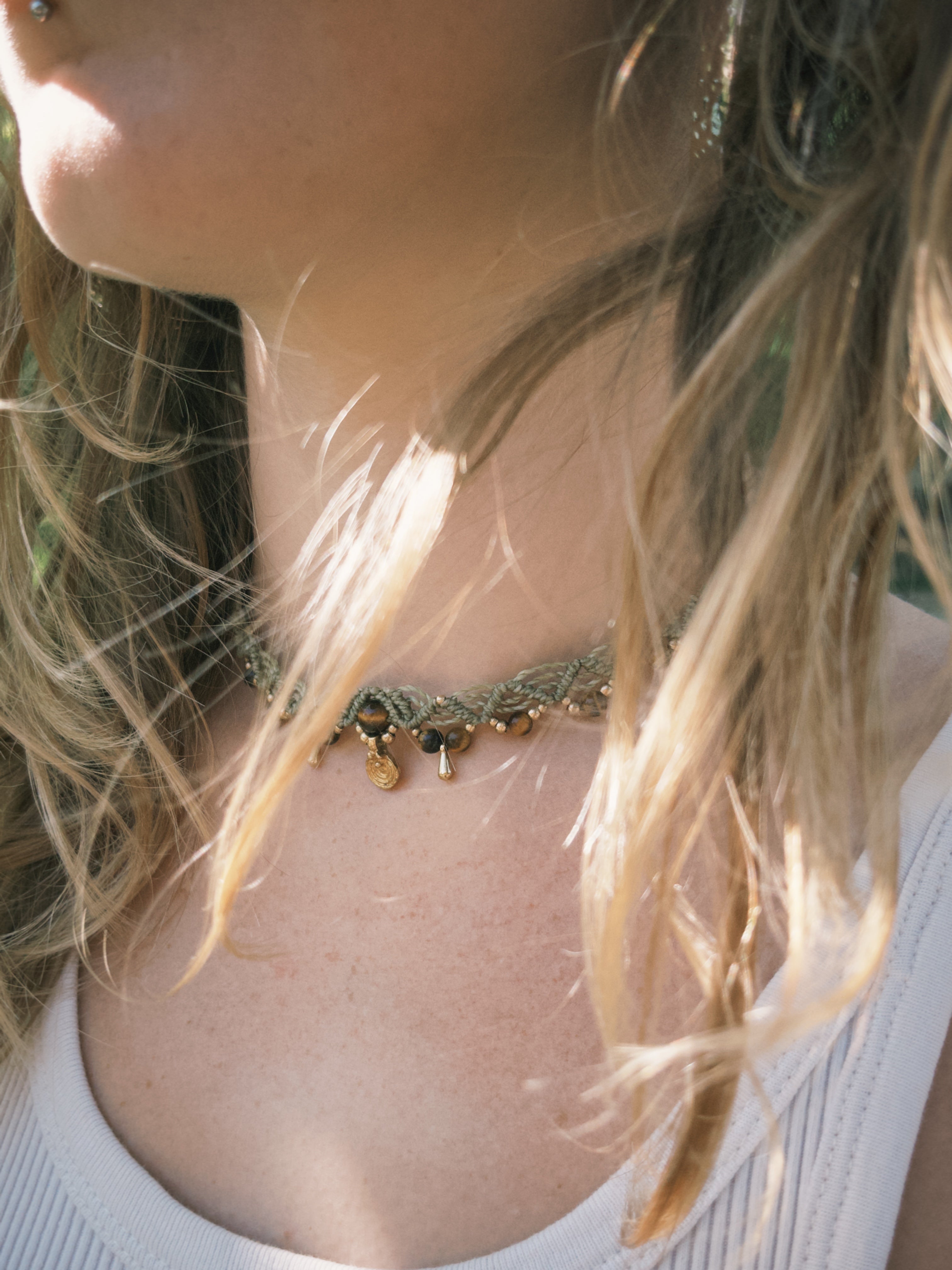 Tiger eye choker