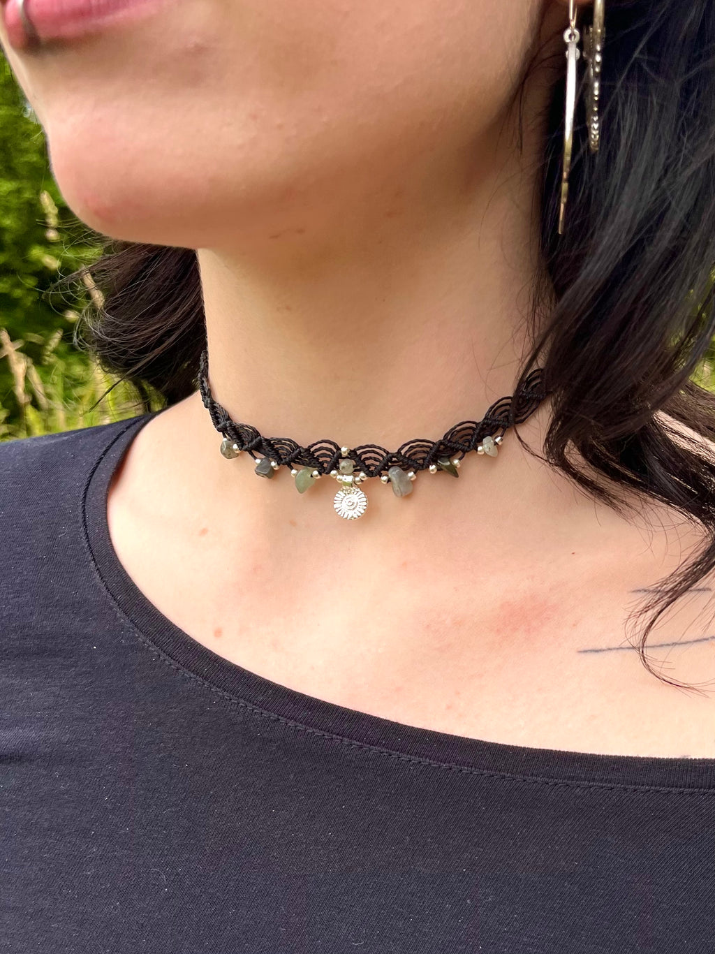 Black Labradorite Choker