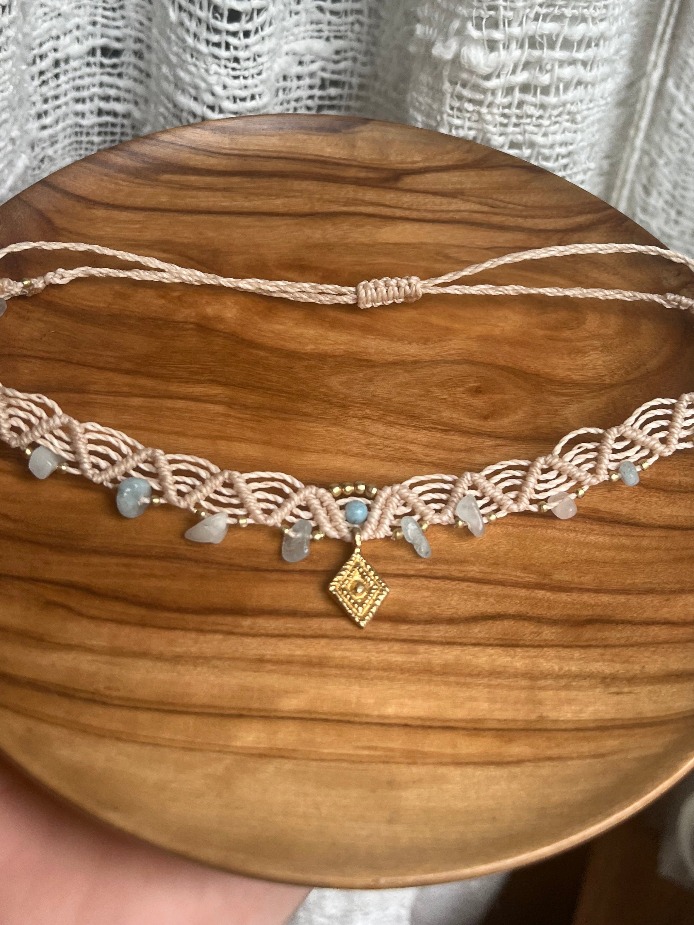 Amazonite Macrame Choker