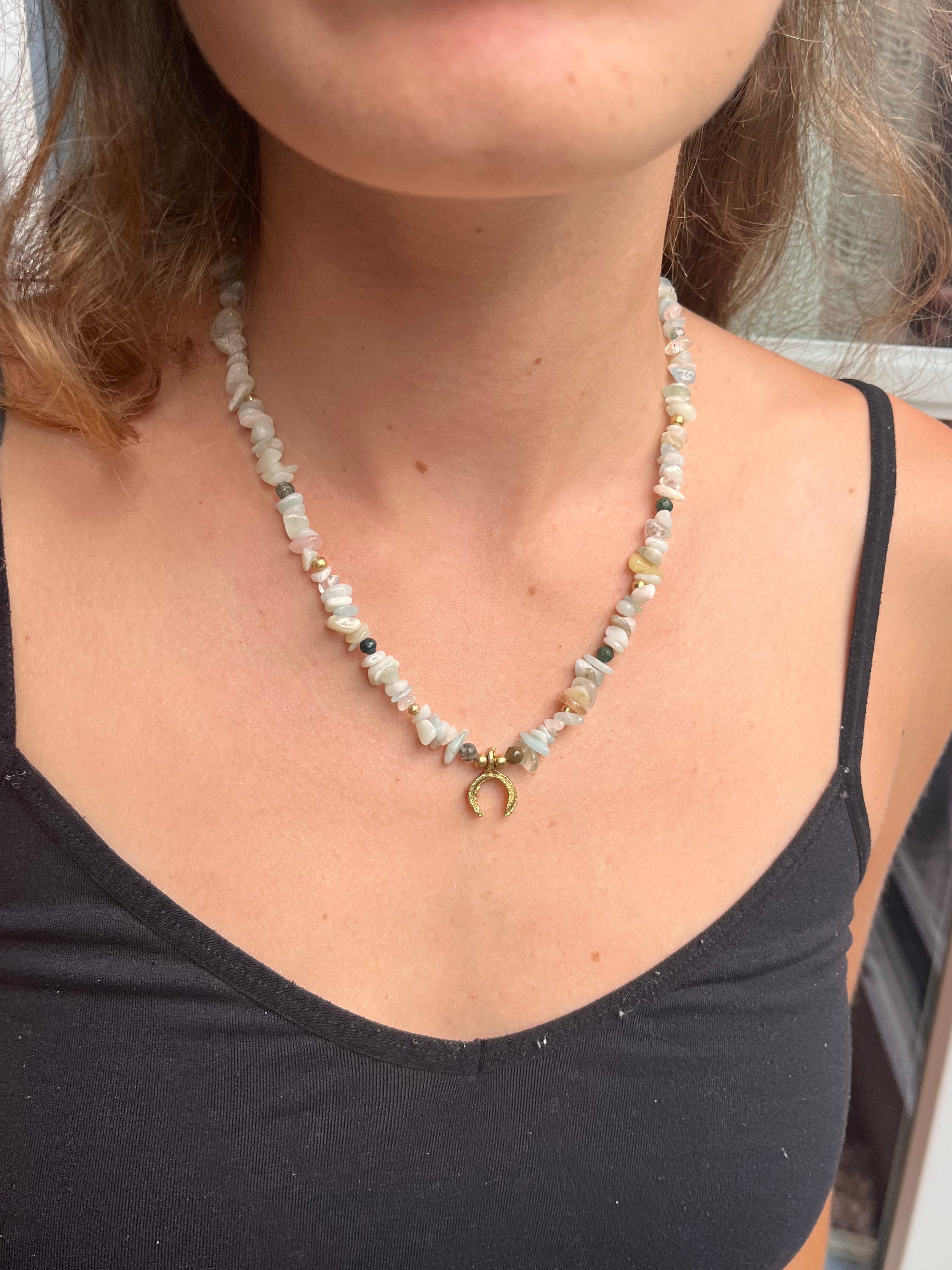 Morganite Gemstone Necklace