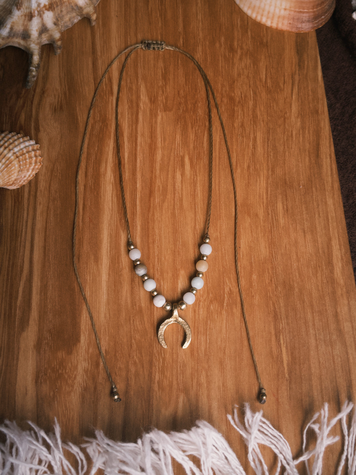 Amazonite stone necklace