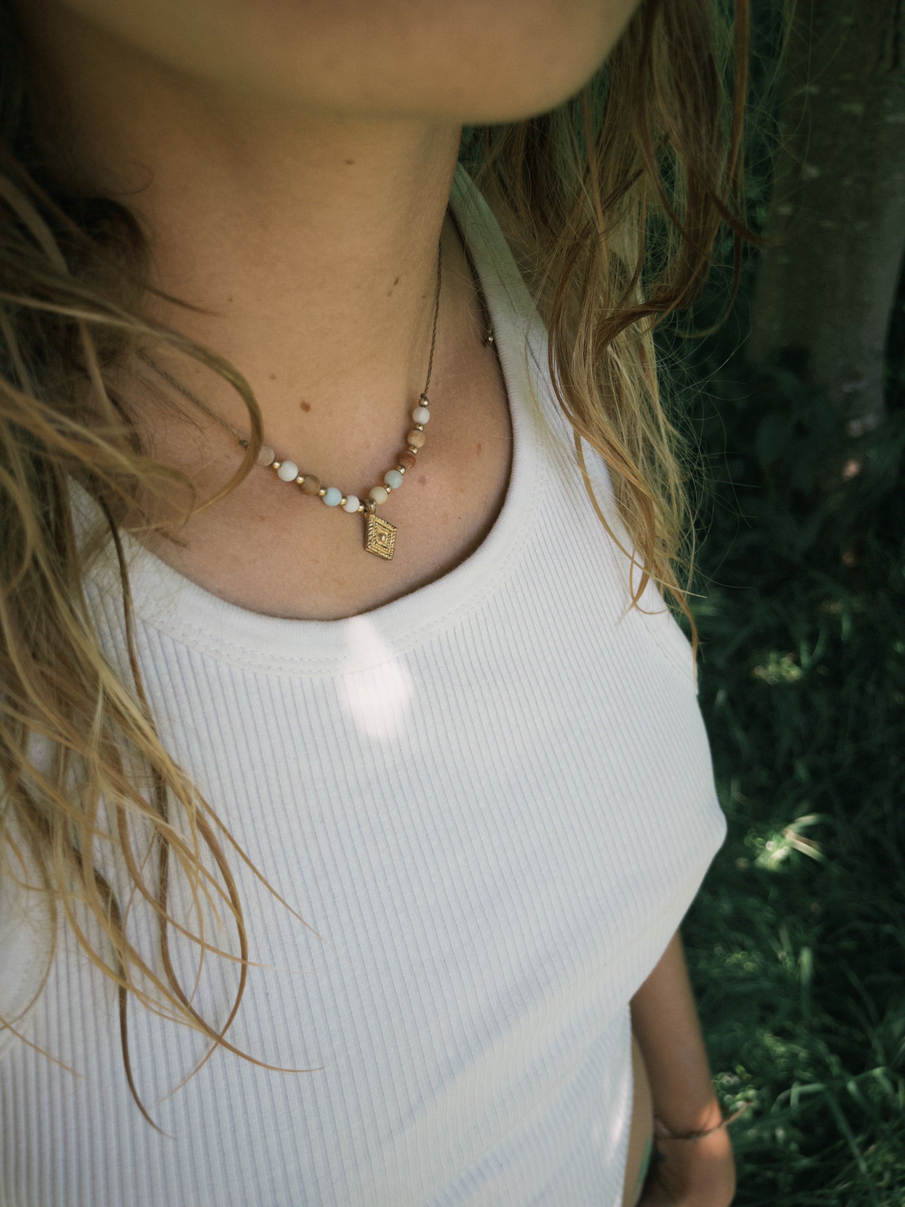 Amazonite Beaded Necklace