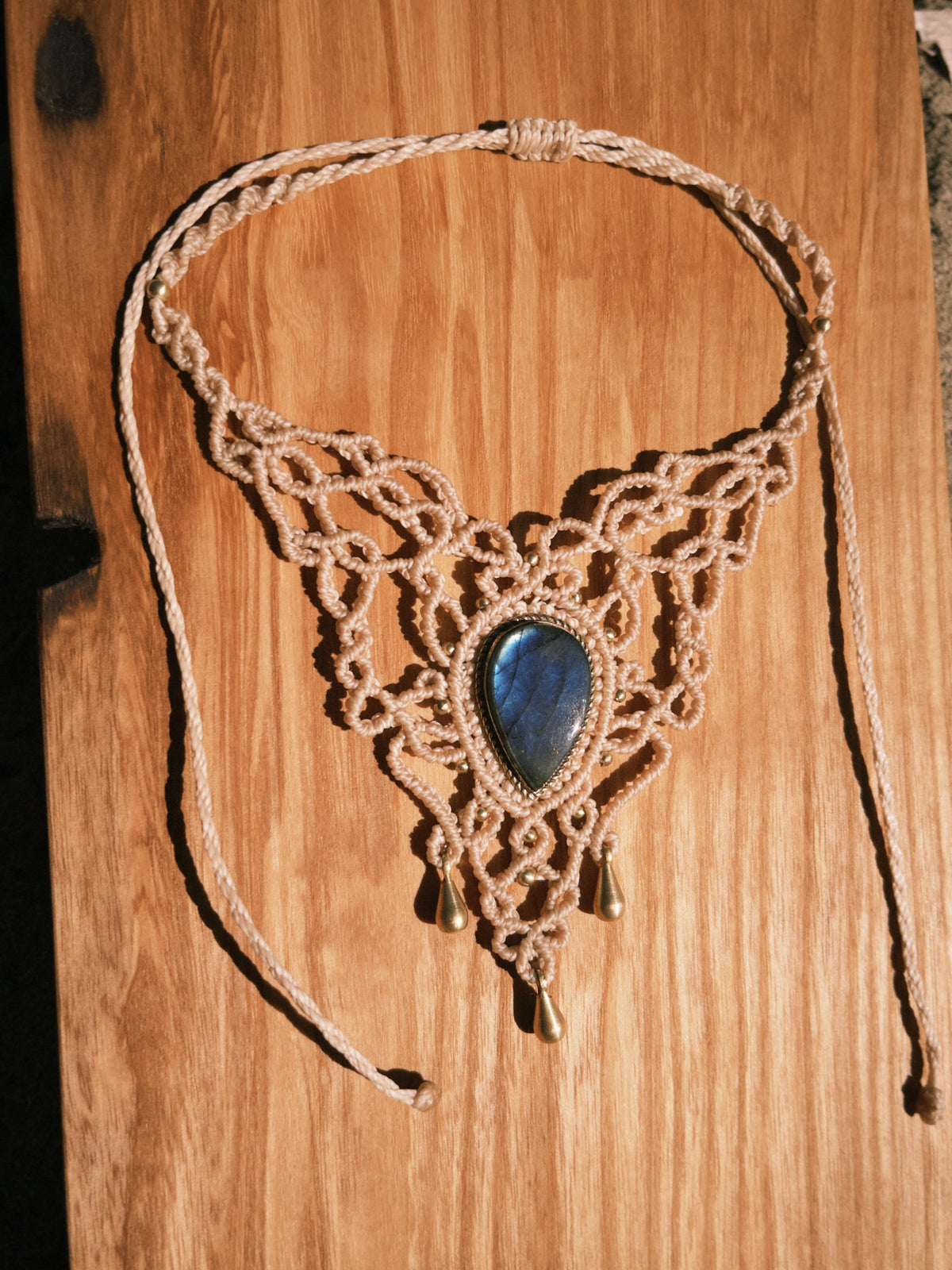Labradorite statement necklace 🦋