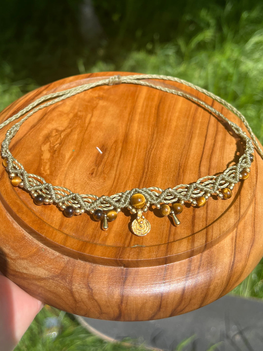 Tiger eye choker