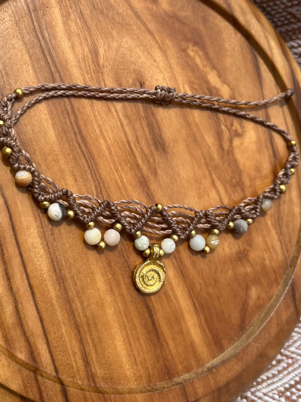 Amazonite Boho Anklet