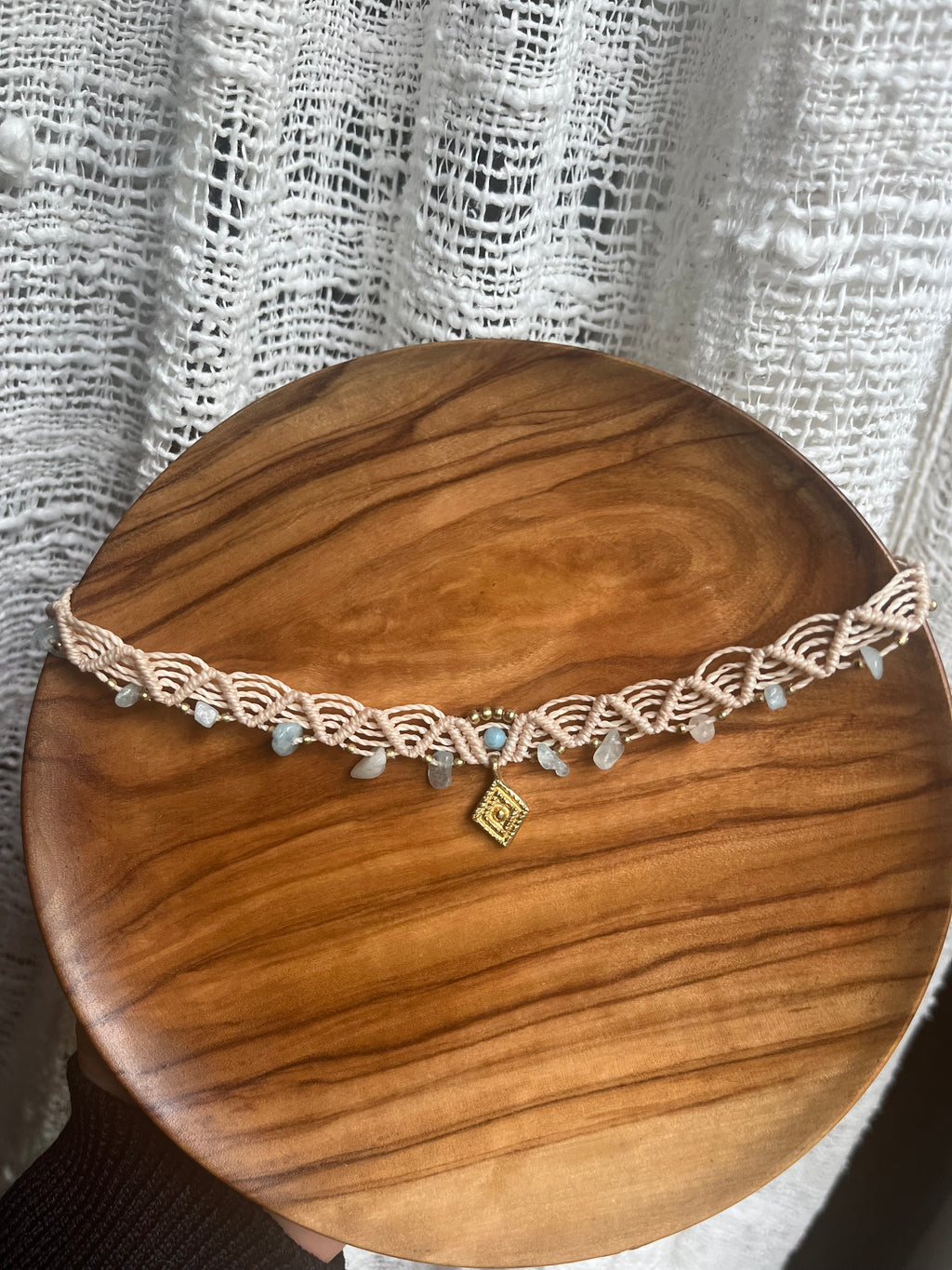 Amazonite Macrame Choker