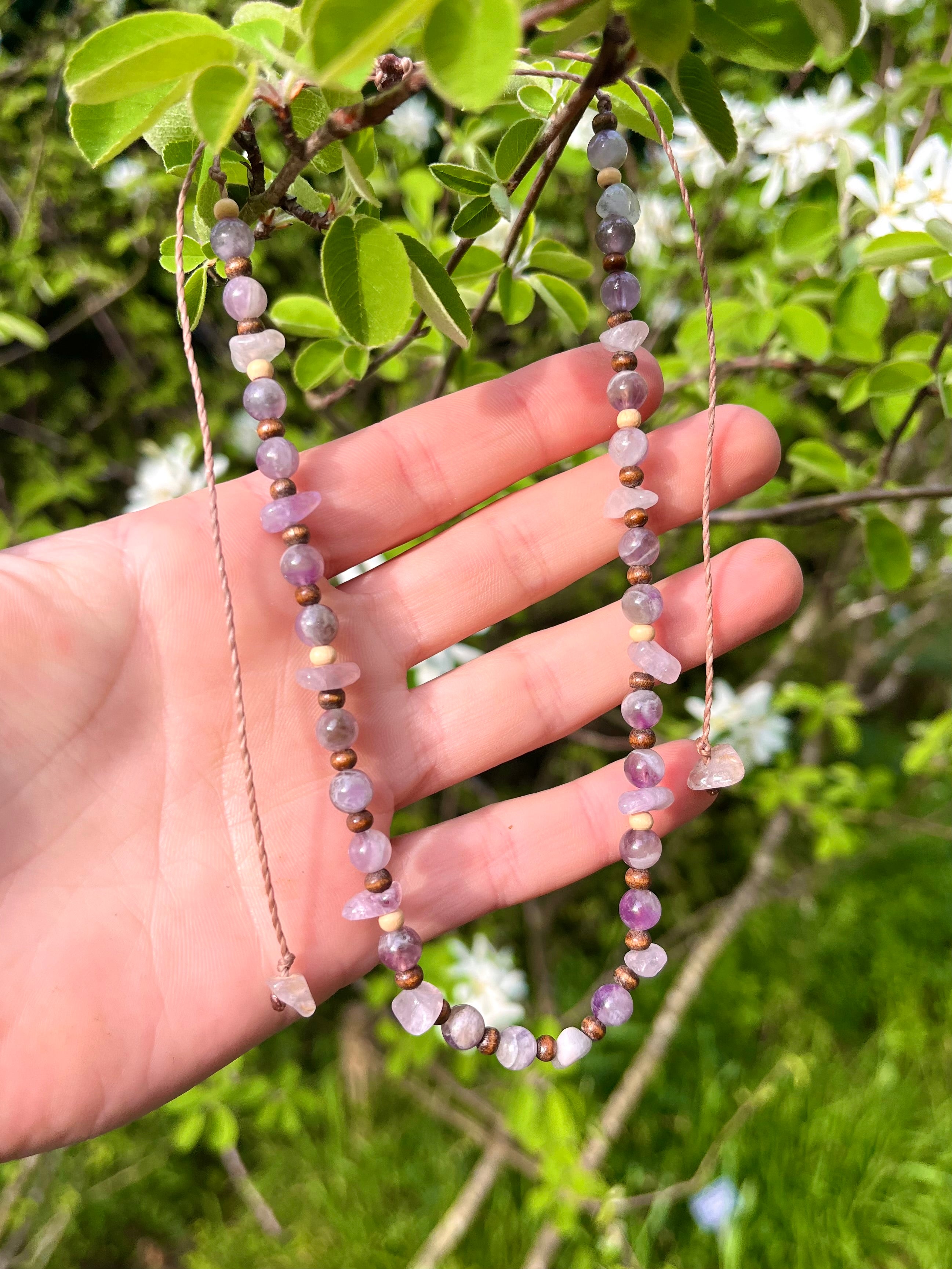 Boho Amethyst Necklace
