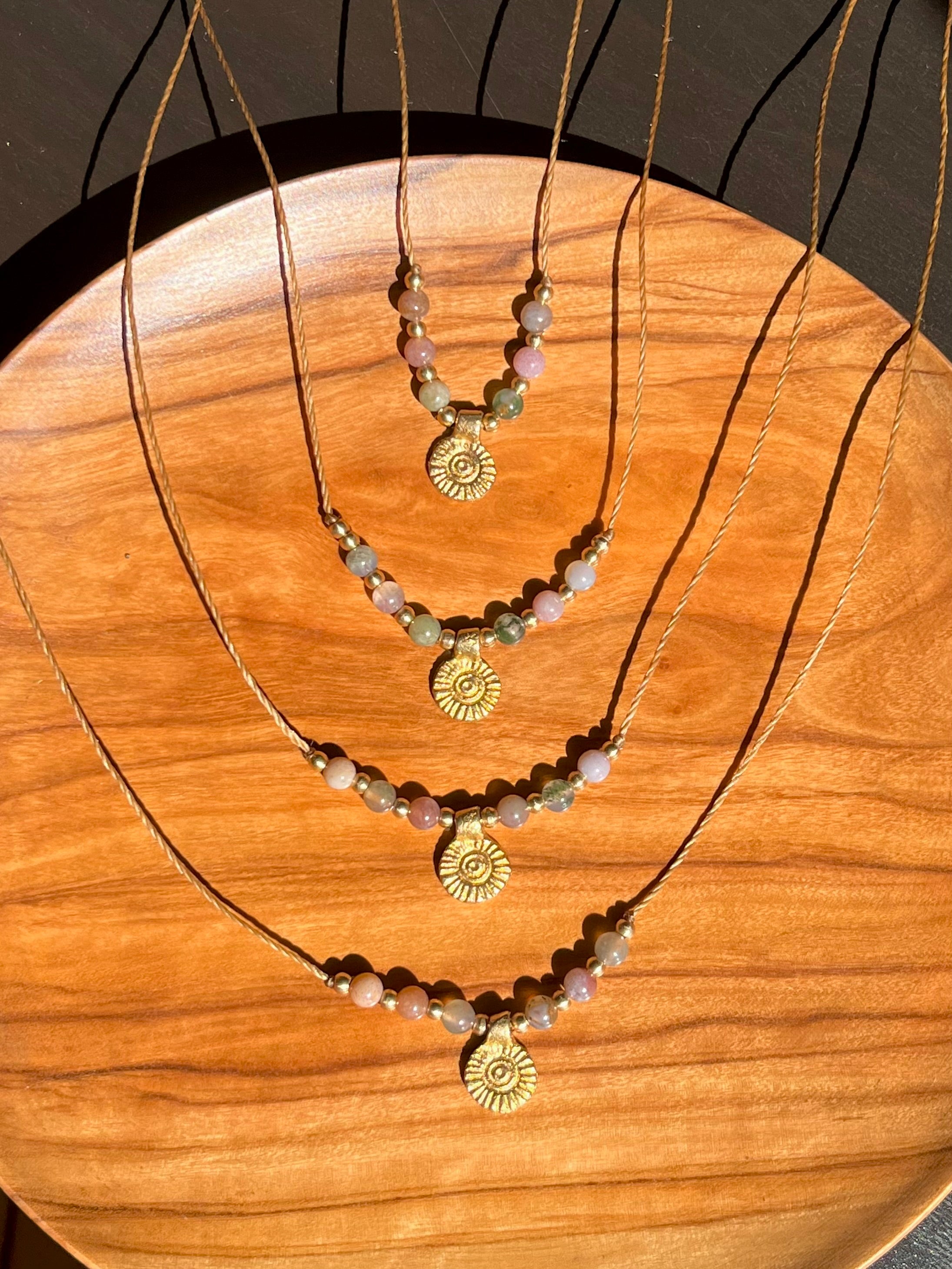 Indian Agate Boho Necklace
