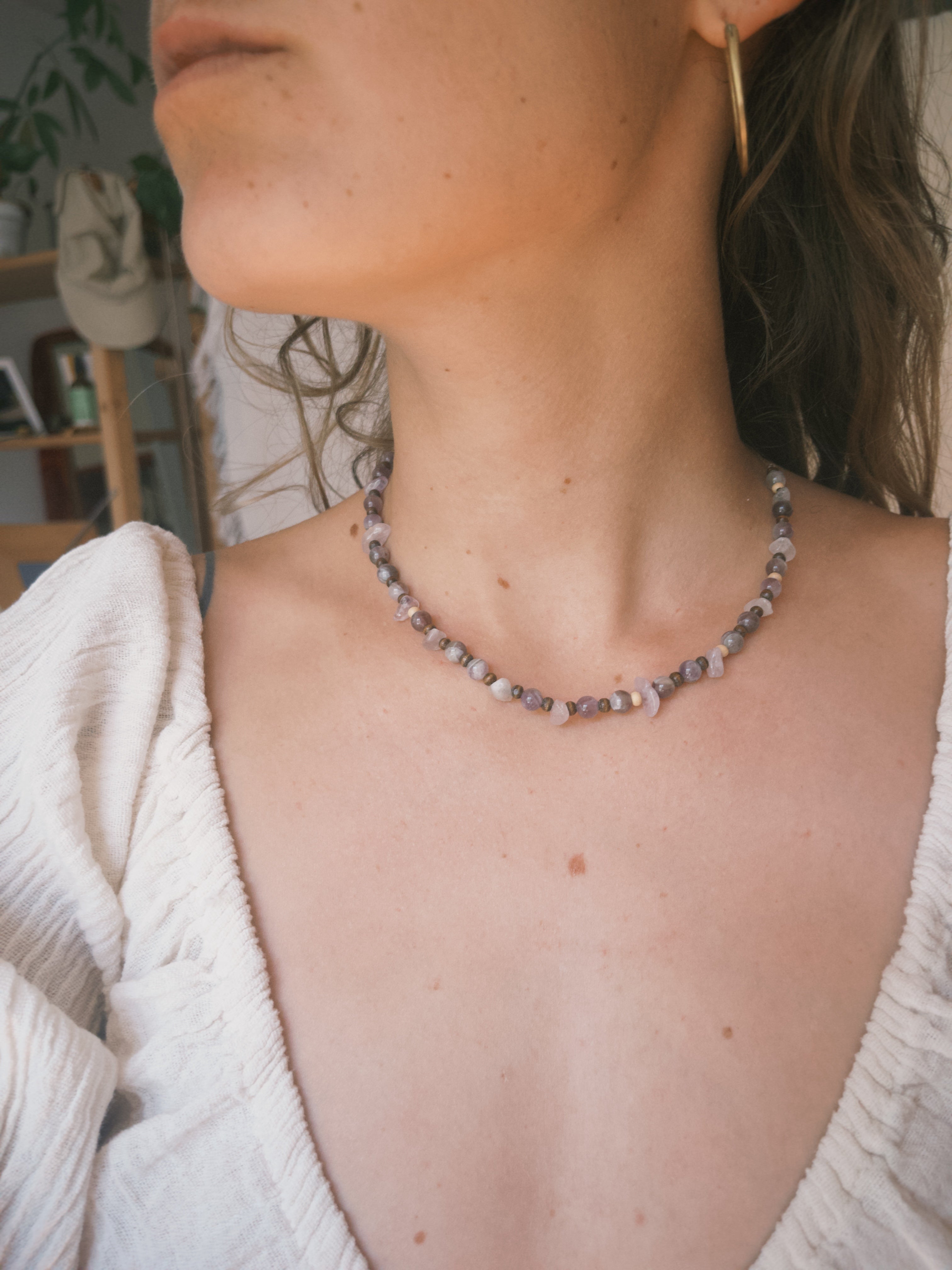 Boho Amethyst Necklace