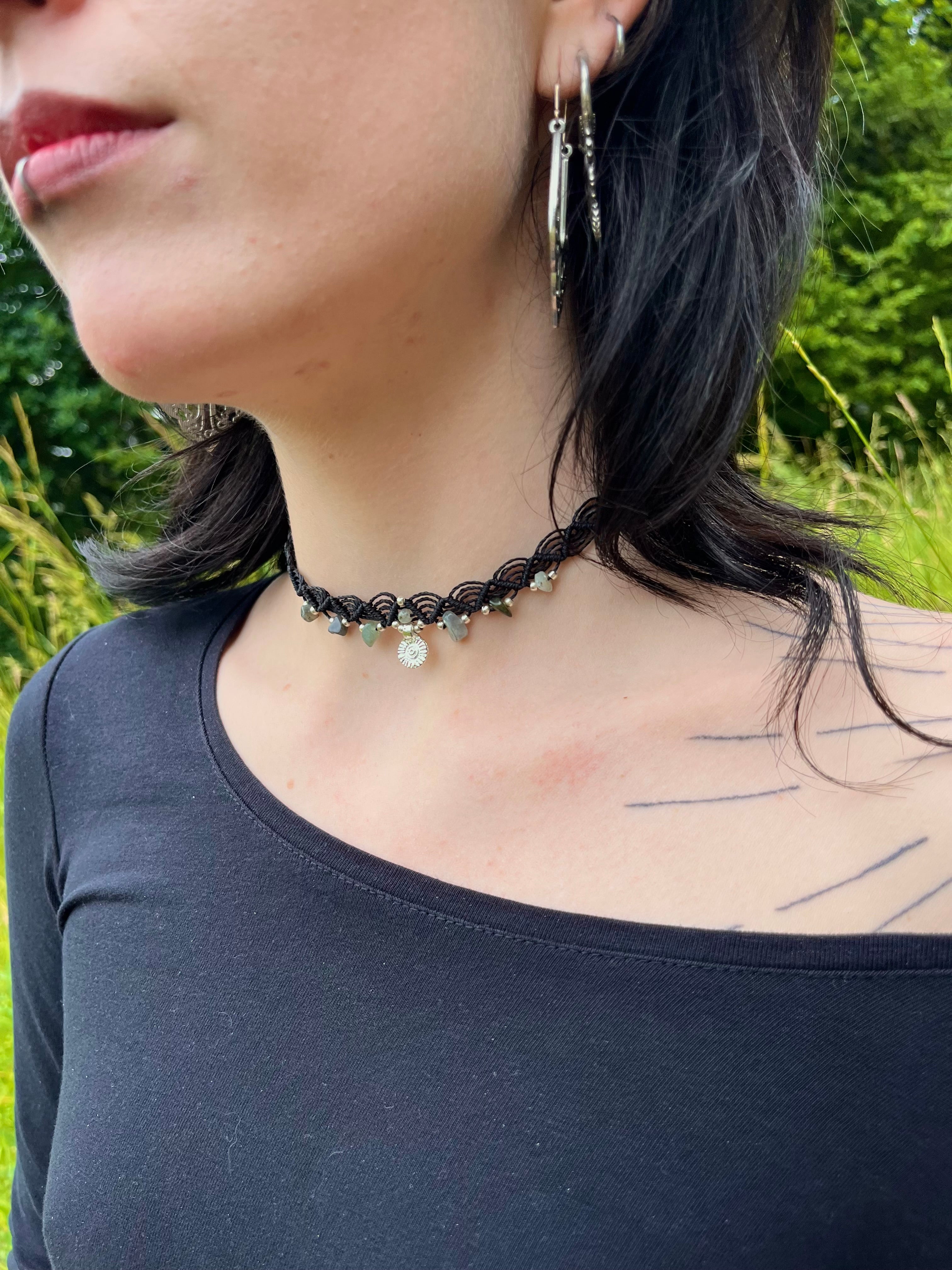 Black Labradorite Choker