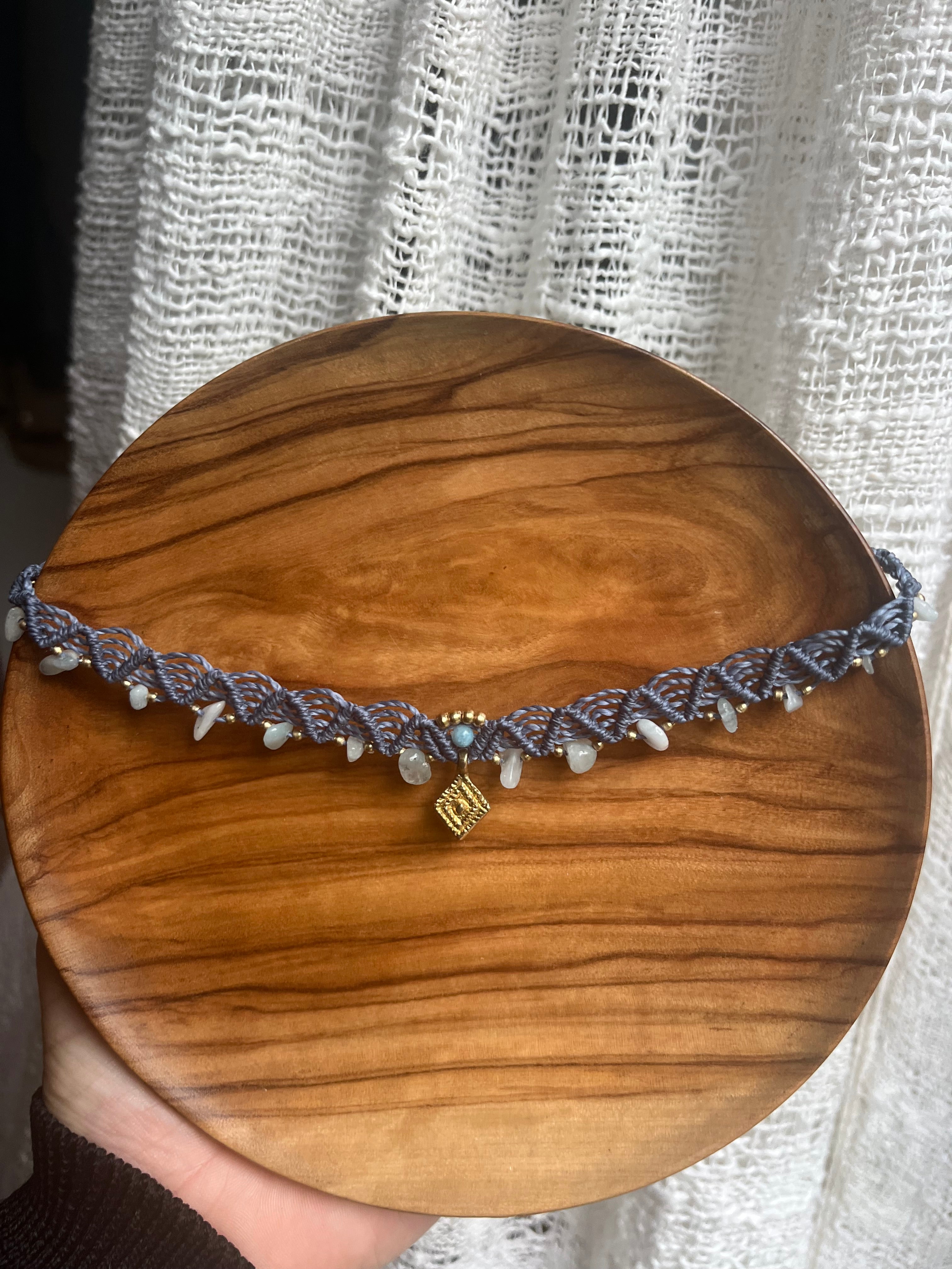 Amazonite Macrame Choker