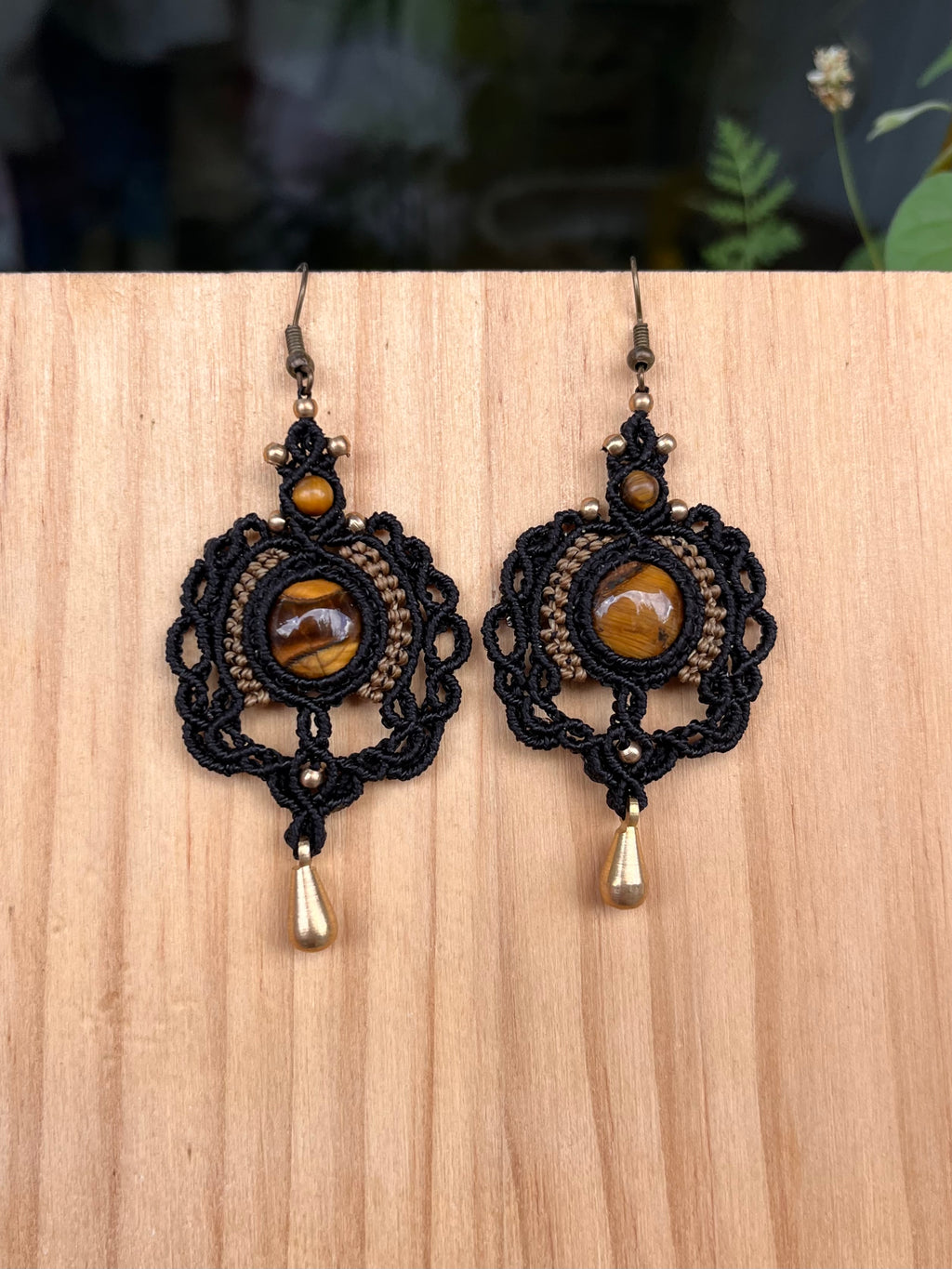 Tigereye earrings