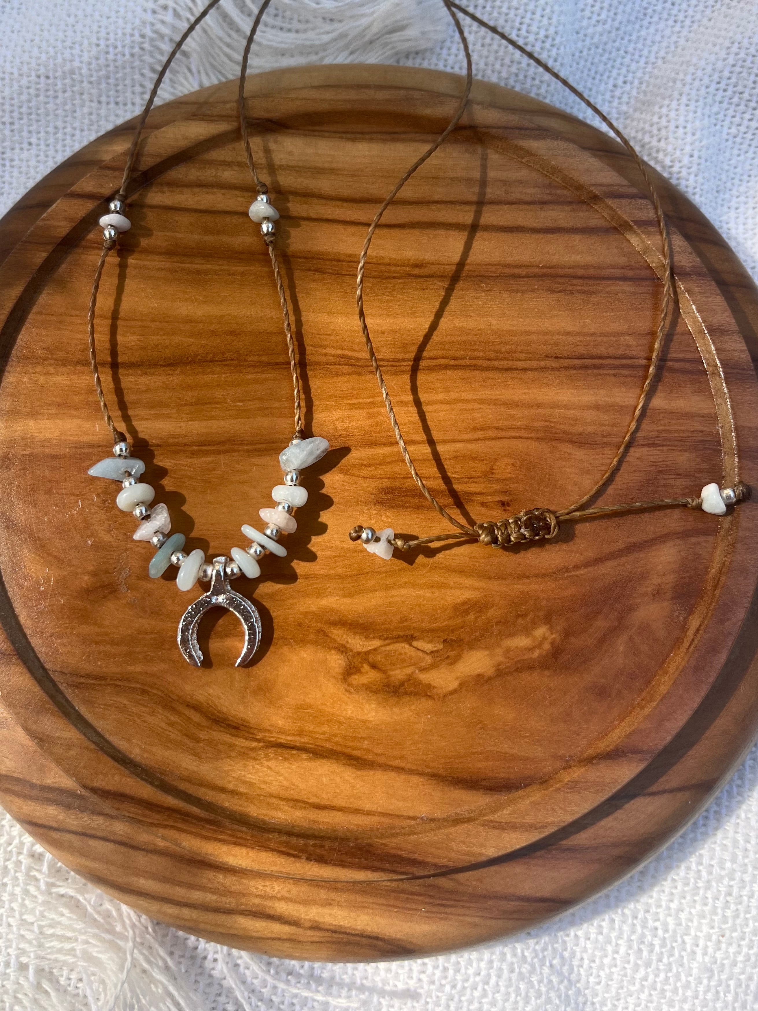 Luna Amazonite Minimalist Necklace