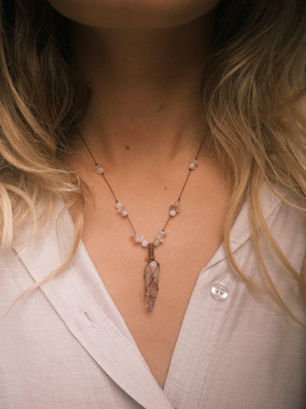 Amethyst necklace