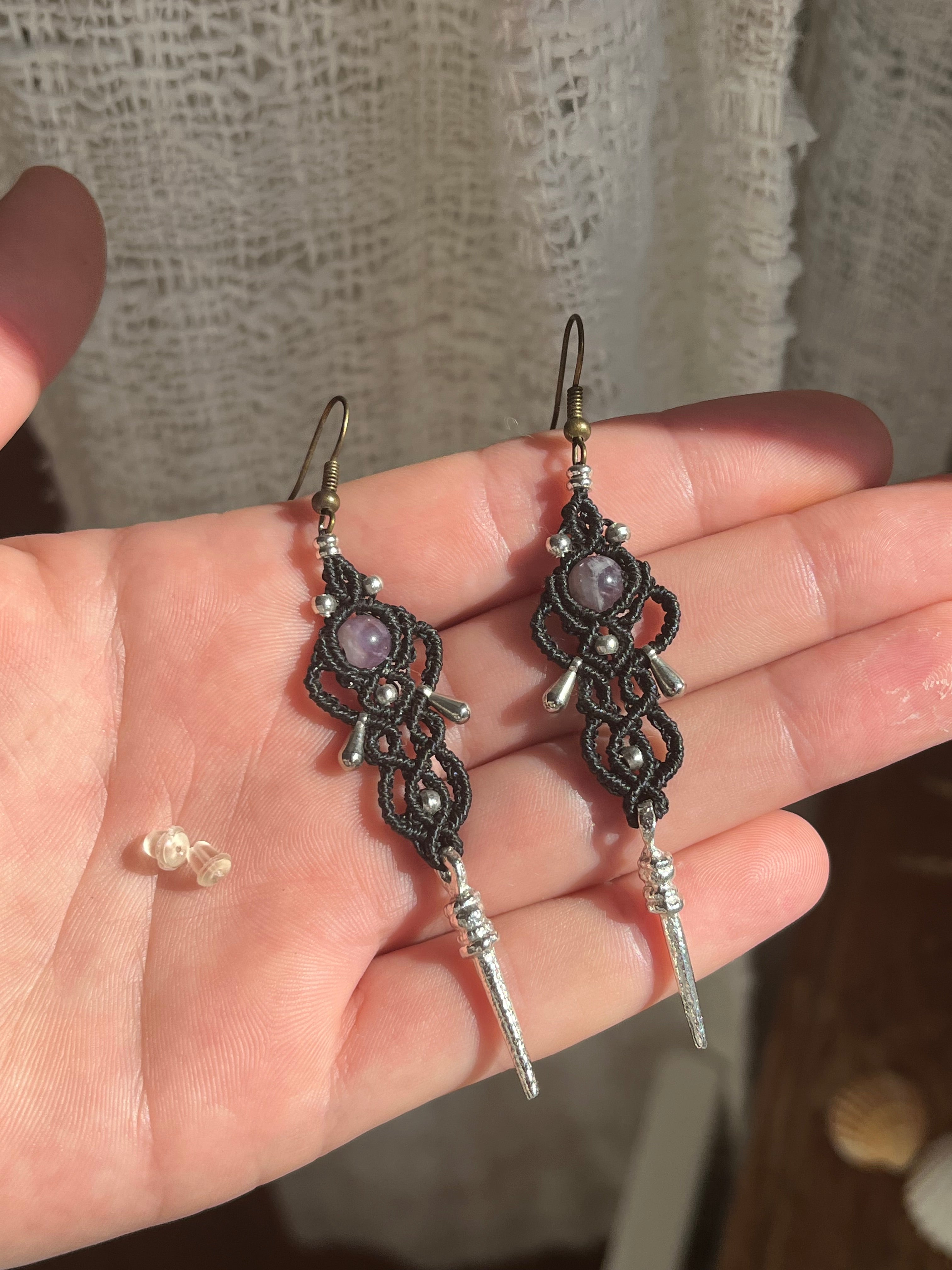 Amethyst earrings