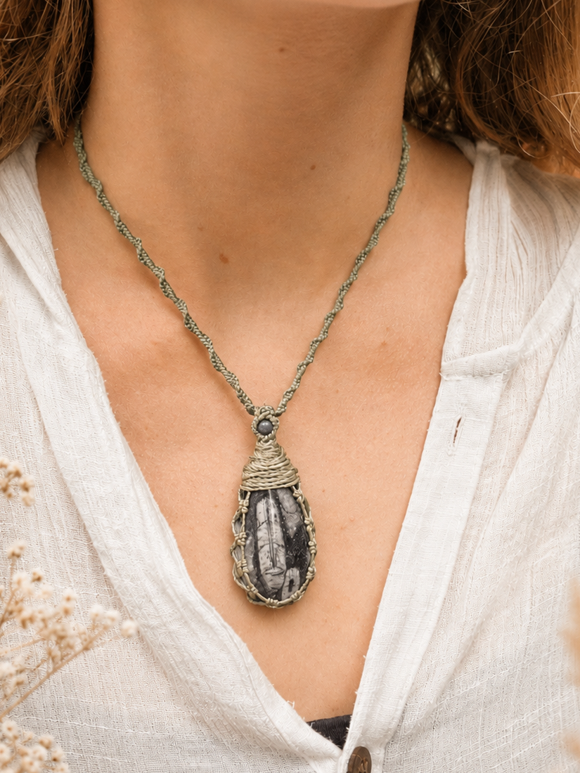 Orthoceras Fossil Necklace